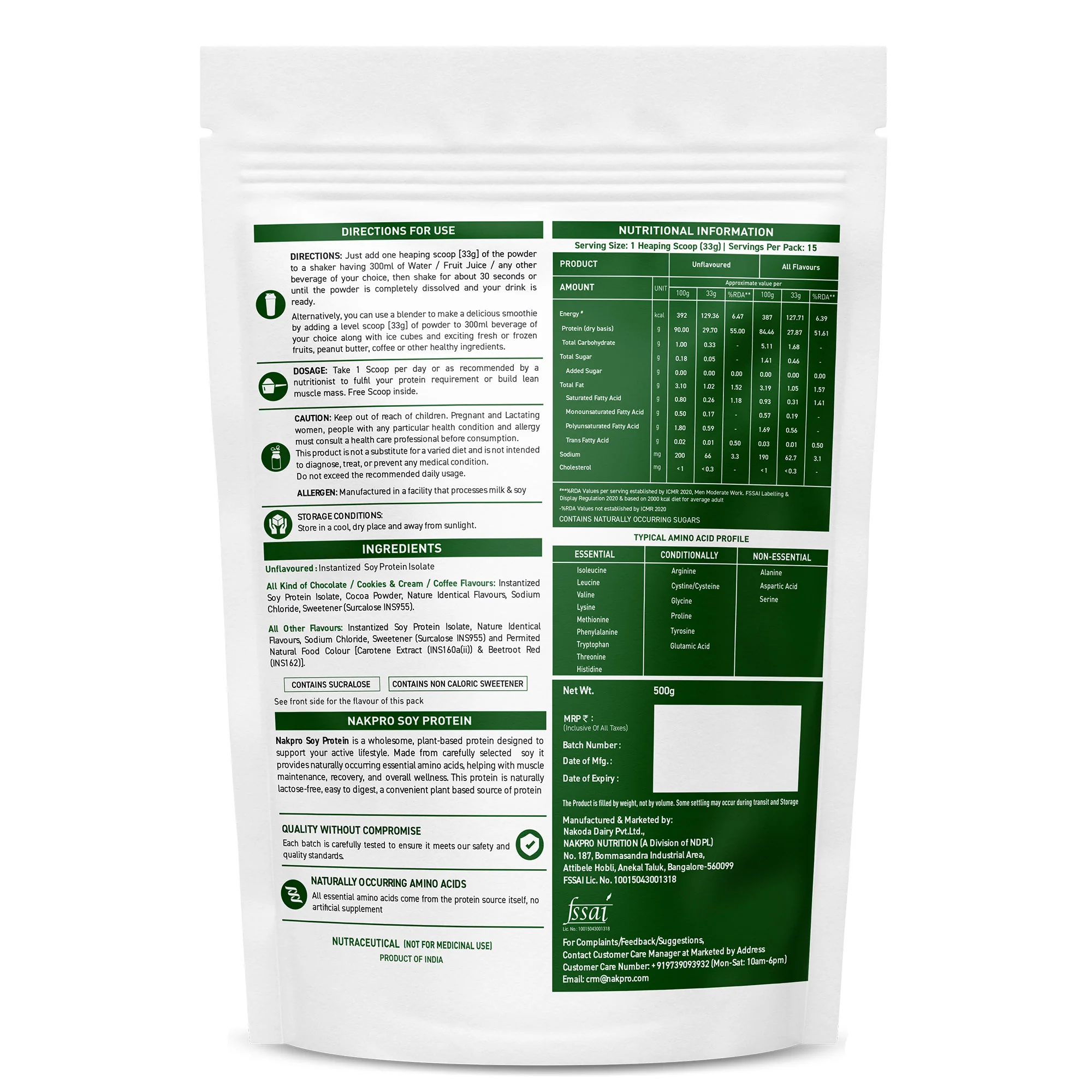 Nakpro Soy Protein Isolate | 84g Protein | Plant based Protein - Image 13