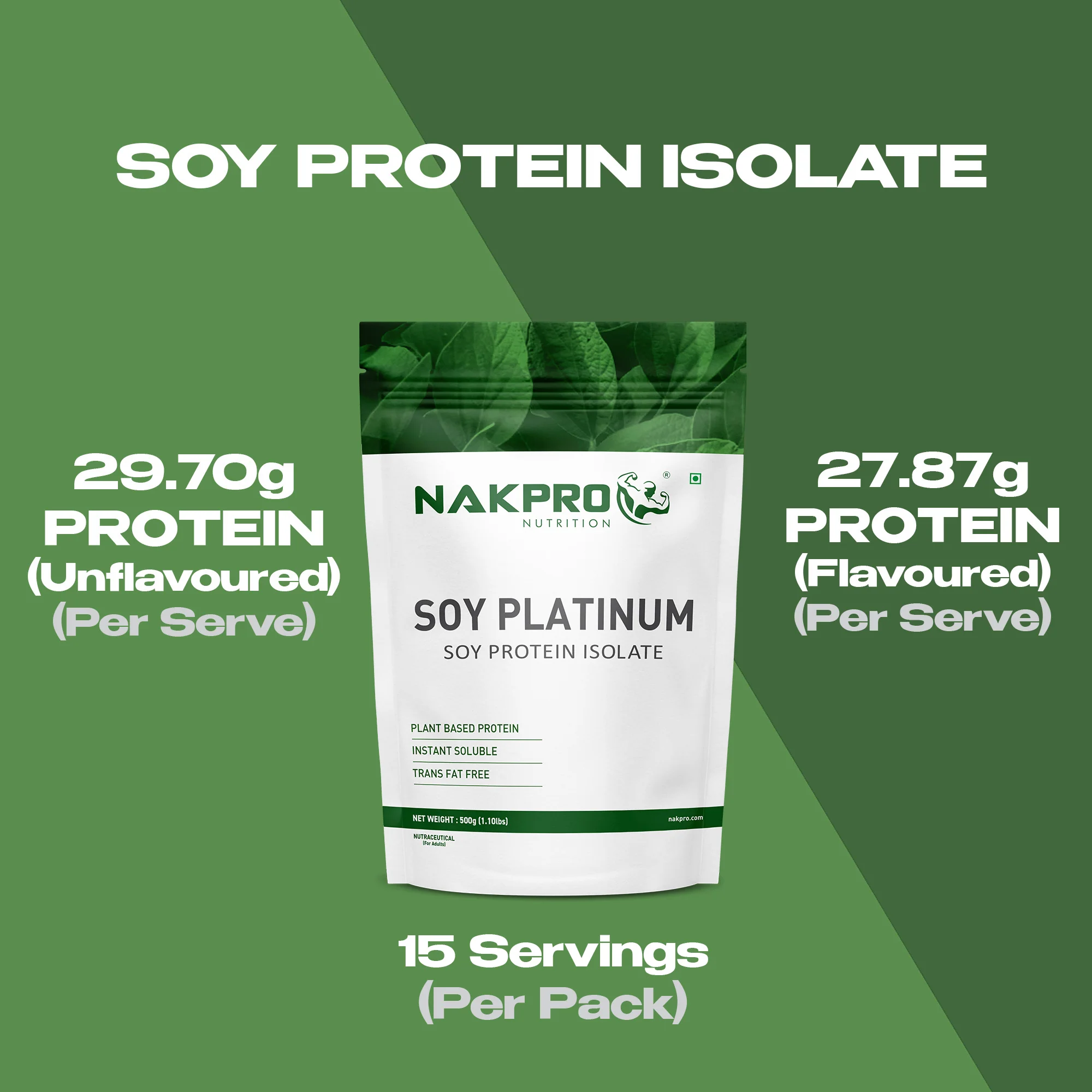 Nakpro Soy Protein Isolate | 84g Protein | Plant based Protein - Image 15