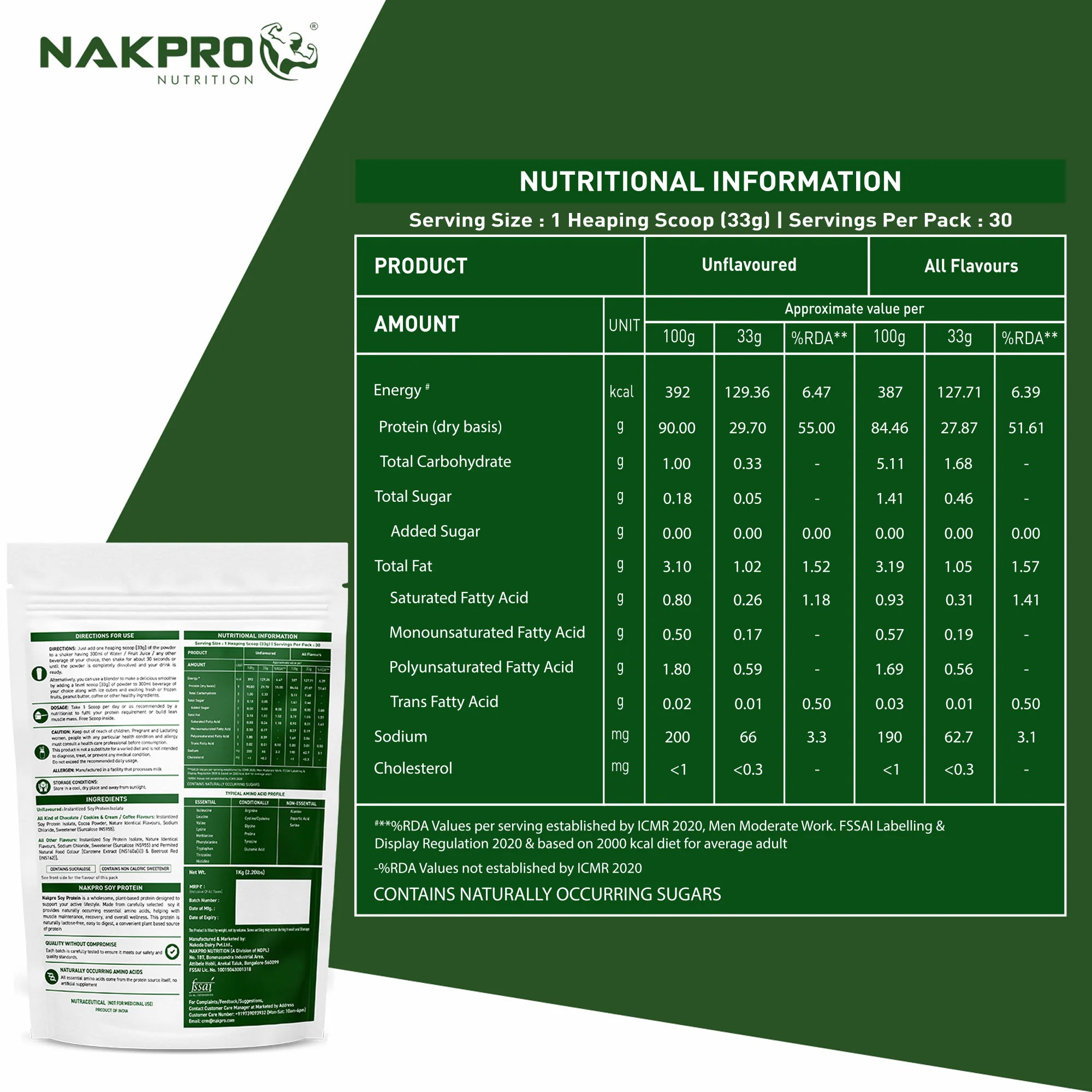 Nakpro Soy Protein Isolate | 84g Protein | Plant based Protein - Image 4