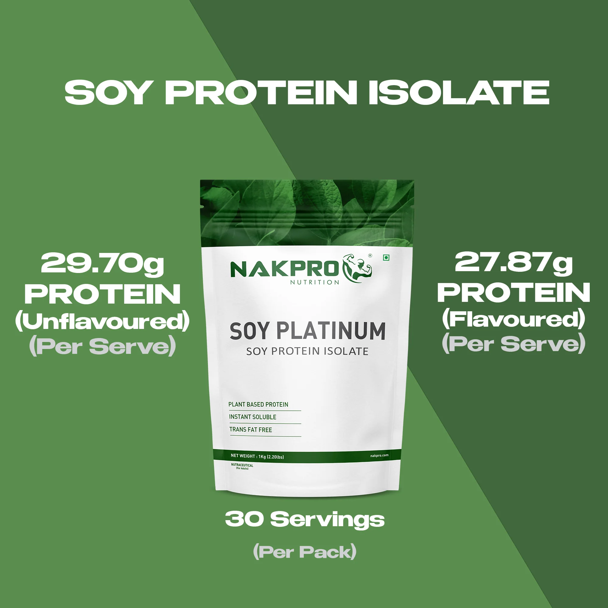 Nakpro Soy Protein Isolate | 84g Protein | Plant based Protein - Image 5