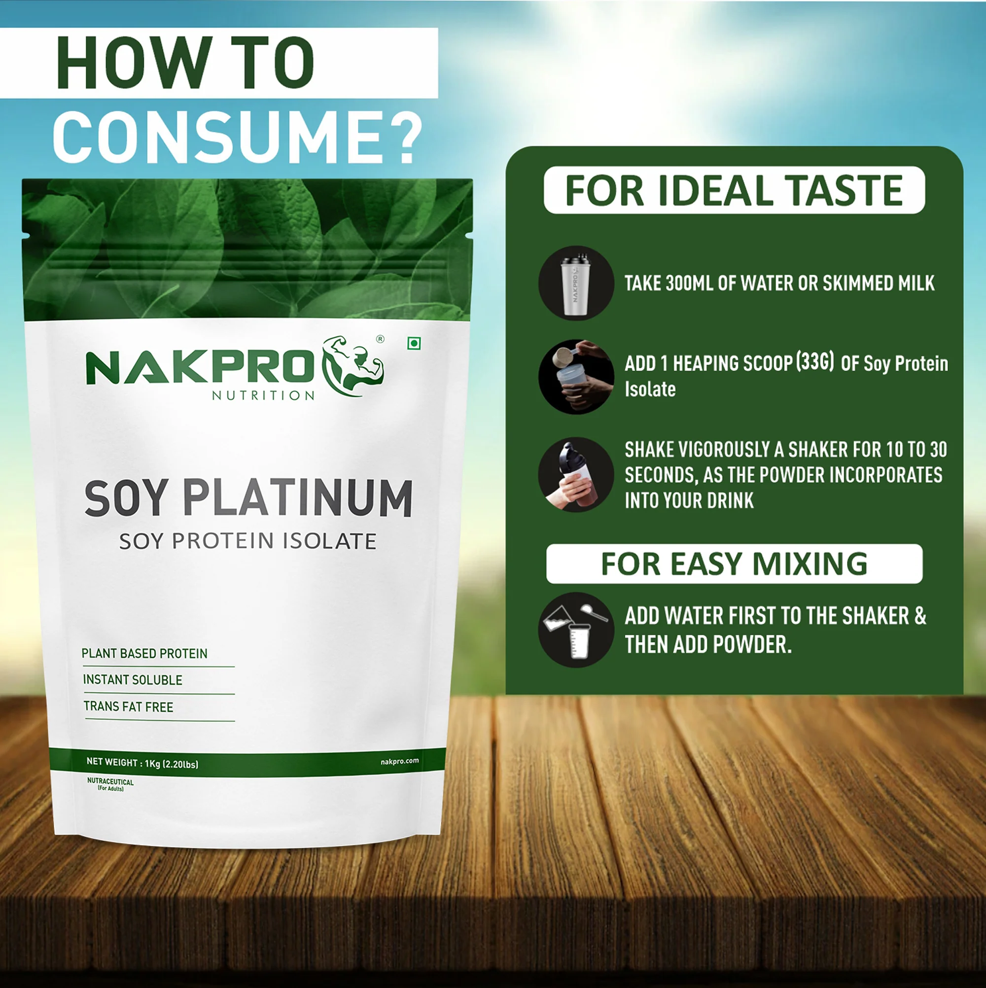 Nakpro Soy Protein Isolate | 84g Protein | Plant based Protein - Image 6