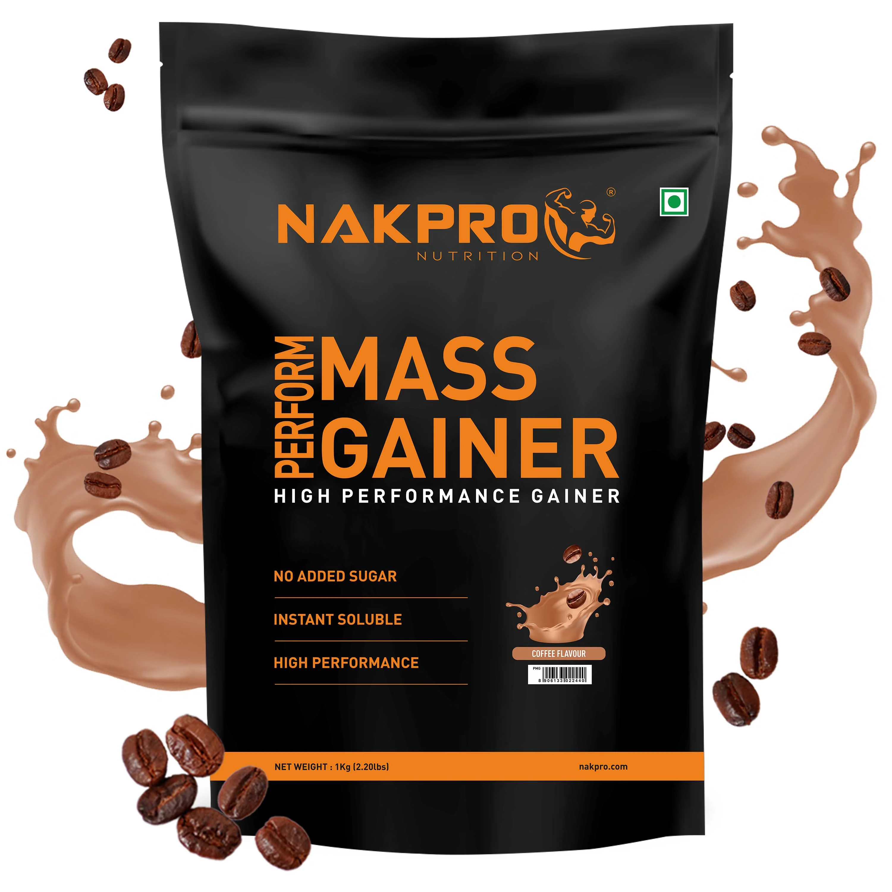 Nakpro Perform Mass Gainer | Protein Mass Gainer | 76g Carbs - Image 26