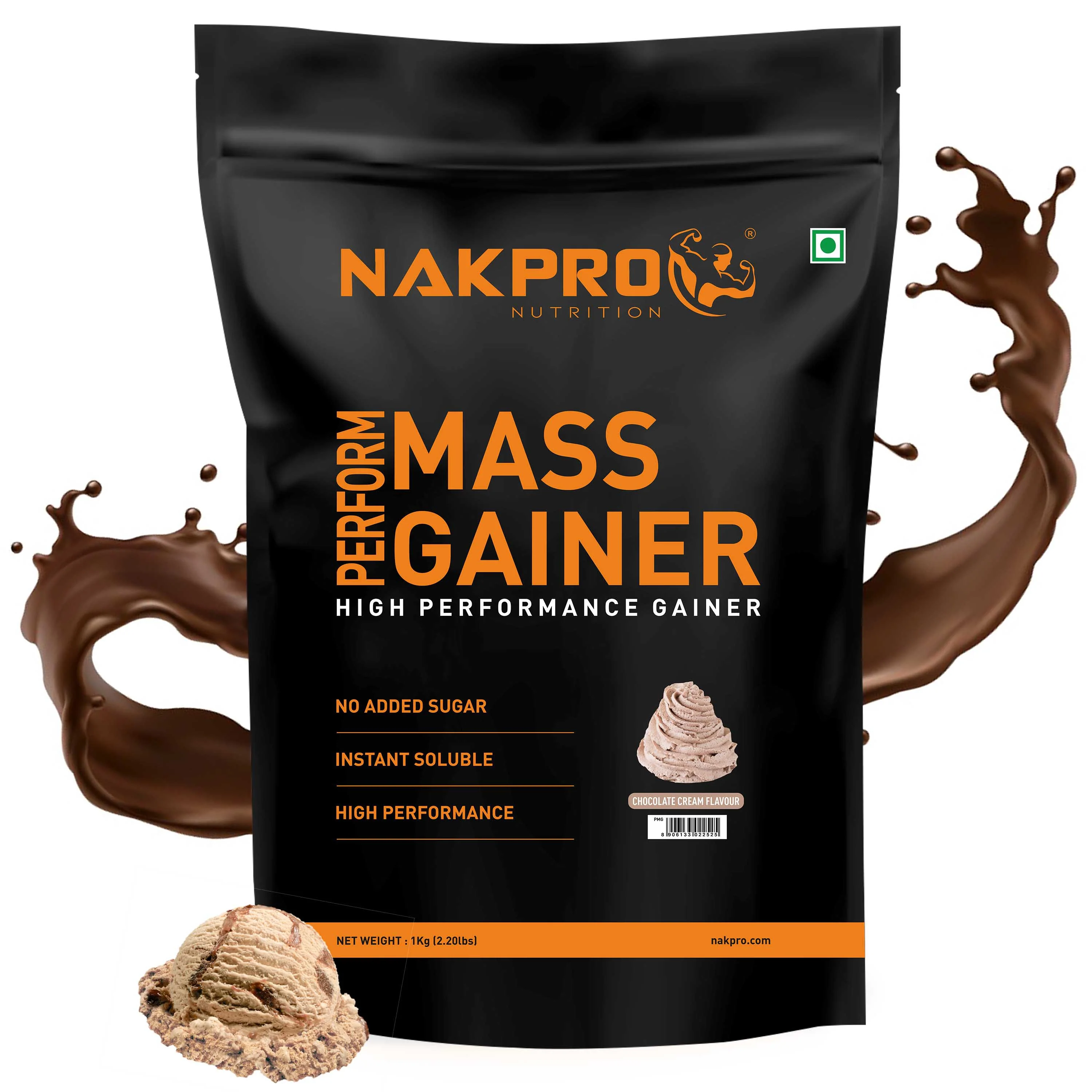 Nakpro Perform Mass Gainer | Protein Mass Gainer | 76g Carbs - Image 34
