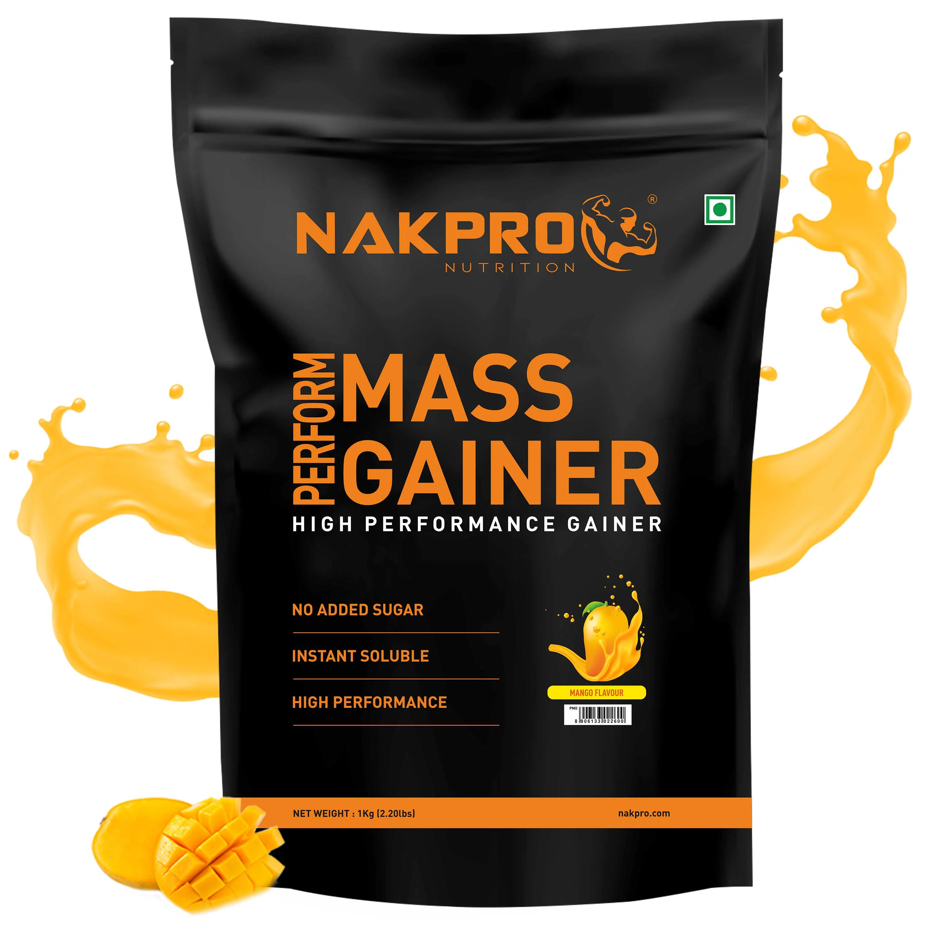 Nakpro Perform Mass Gainer | Protein Mass Gainer | 76g Carbs - Image 38