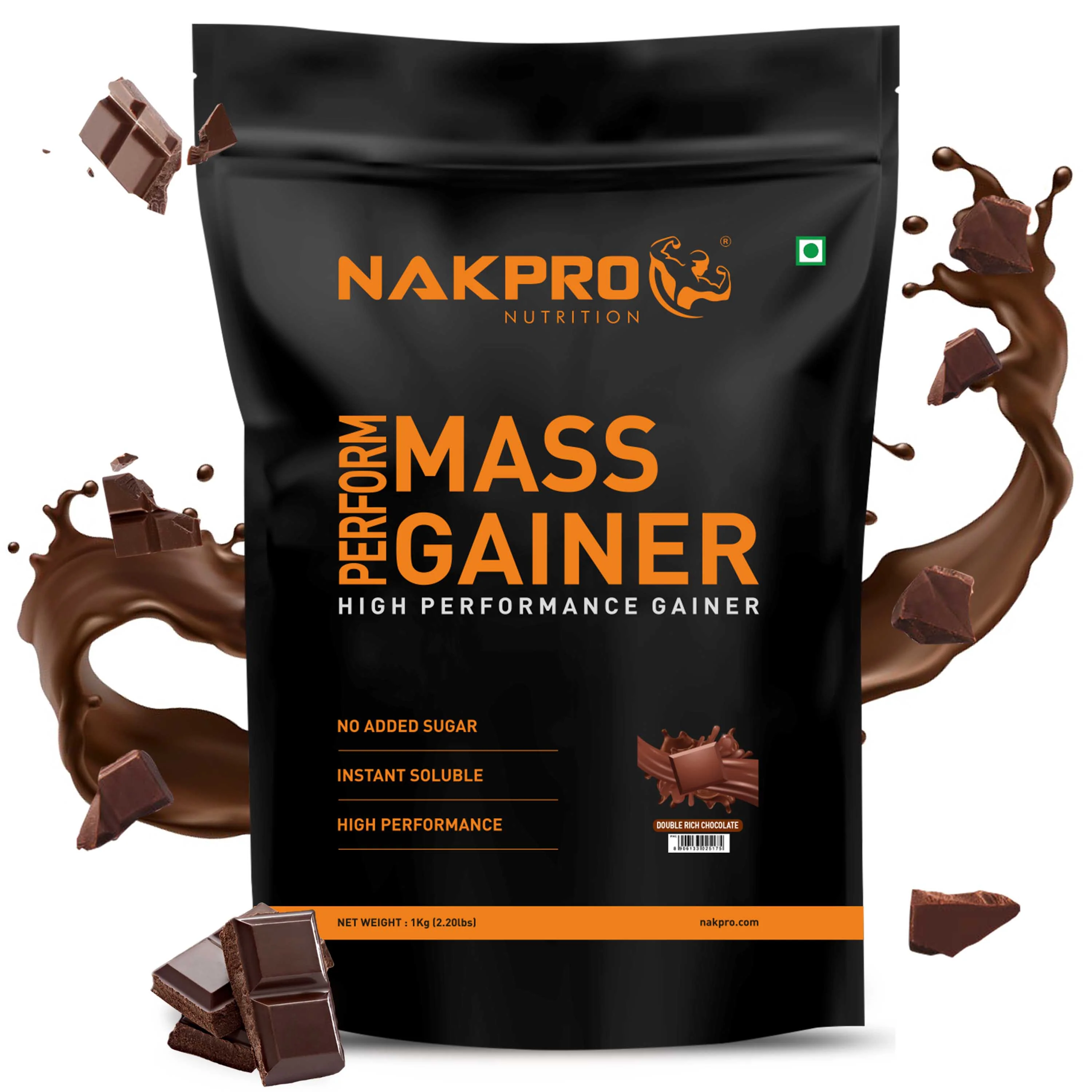 Nakpro Perform Mass Gainer | Protein Mass Gainer | 76g Carbs - Image 49