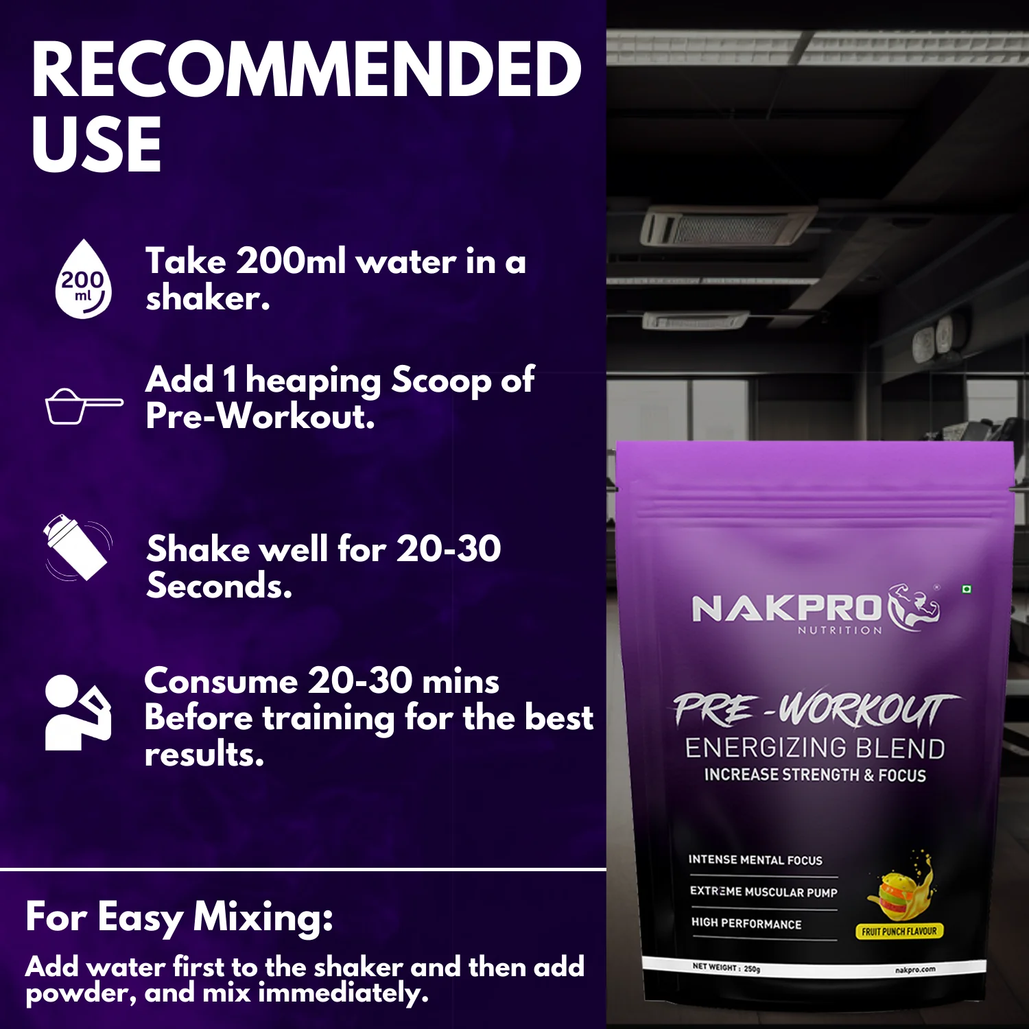 Nakpro Pre-Workout Supplement | Supports Energy, Focus & Performance - Image 24