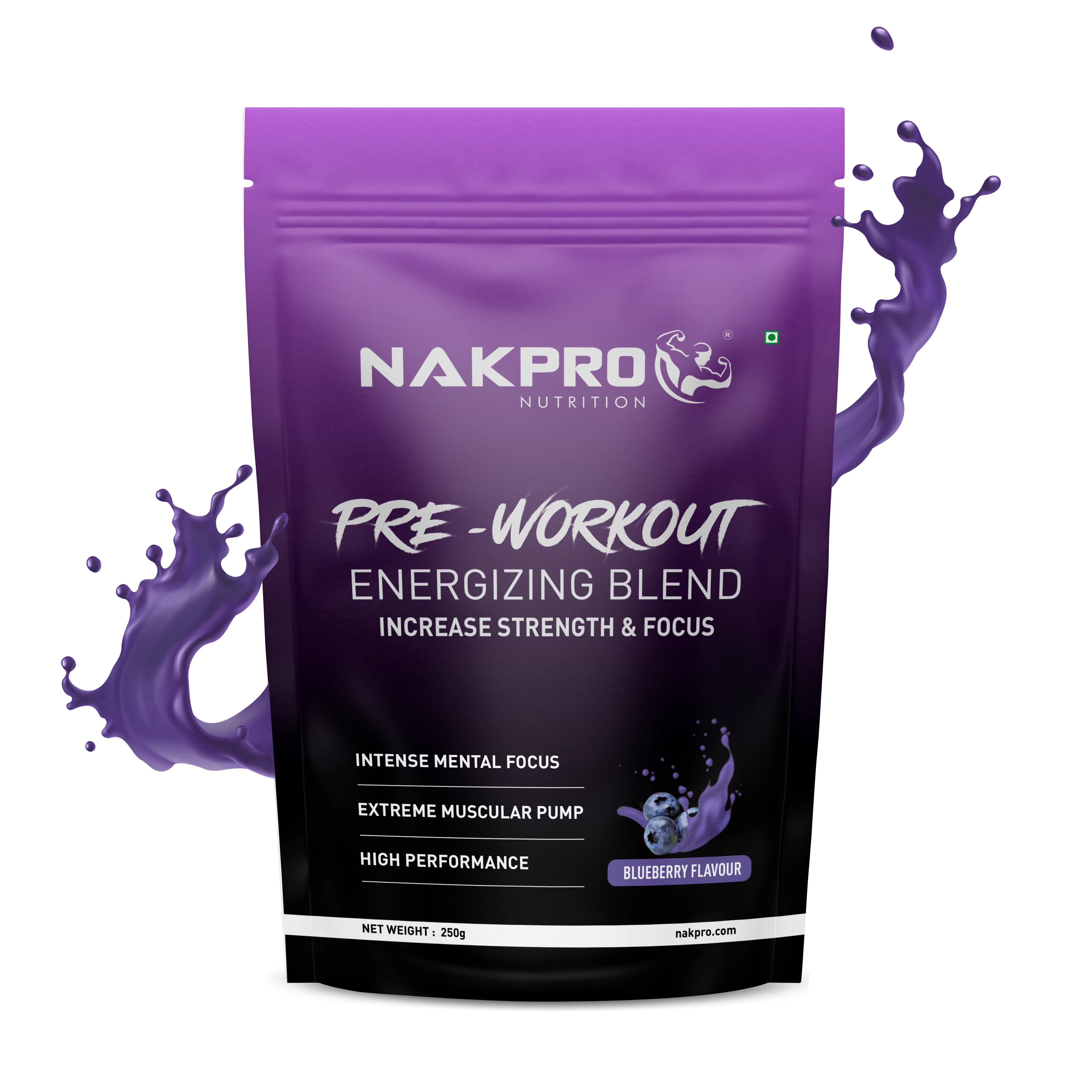 Nakpro Pre-Workout Supplement | Supports Energy, Focus & Performance - Image 3