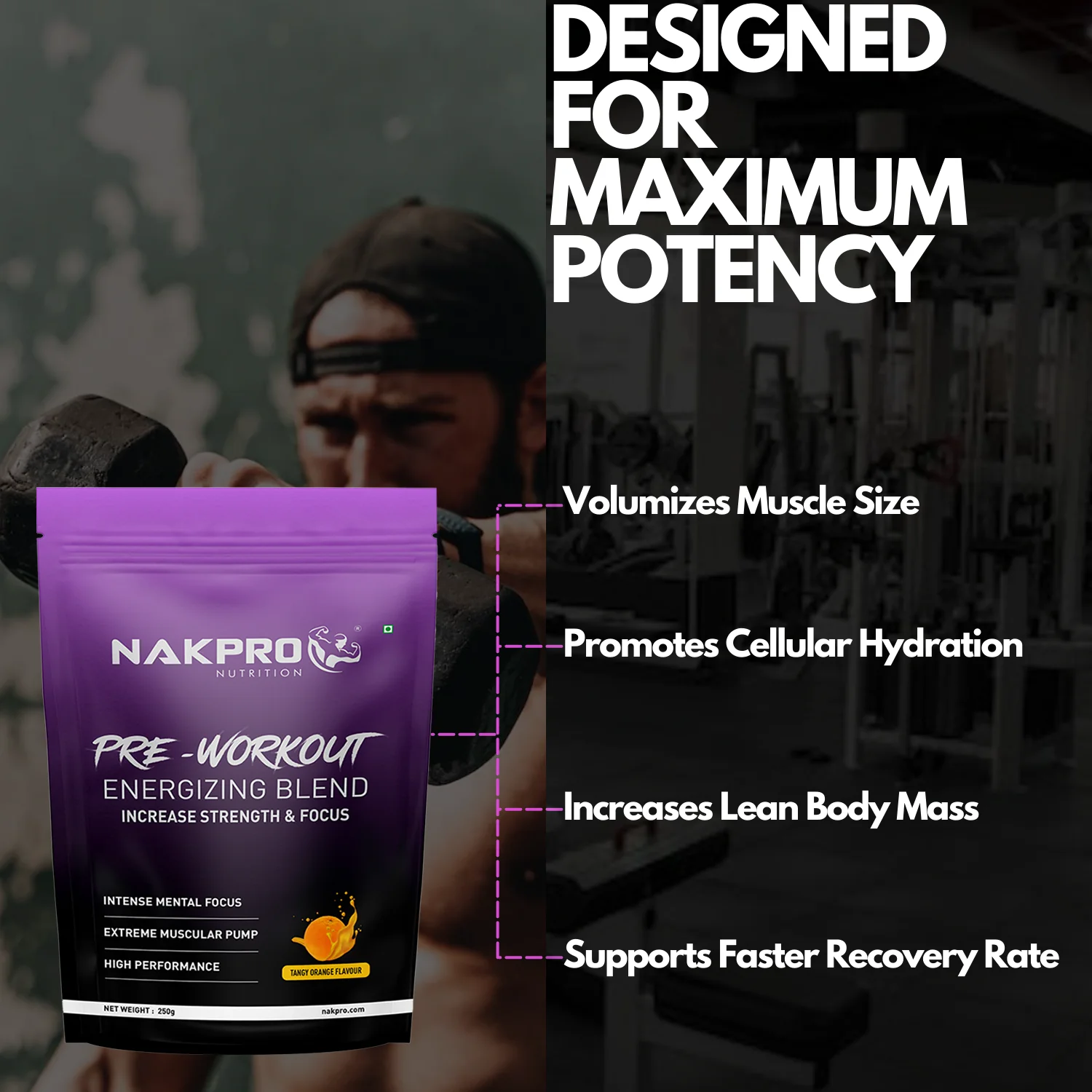 Nakpro Pre-Workout Supplement | Supports Energy, Focus & Performance - Image 36