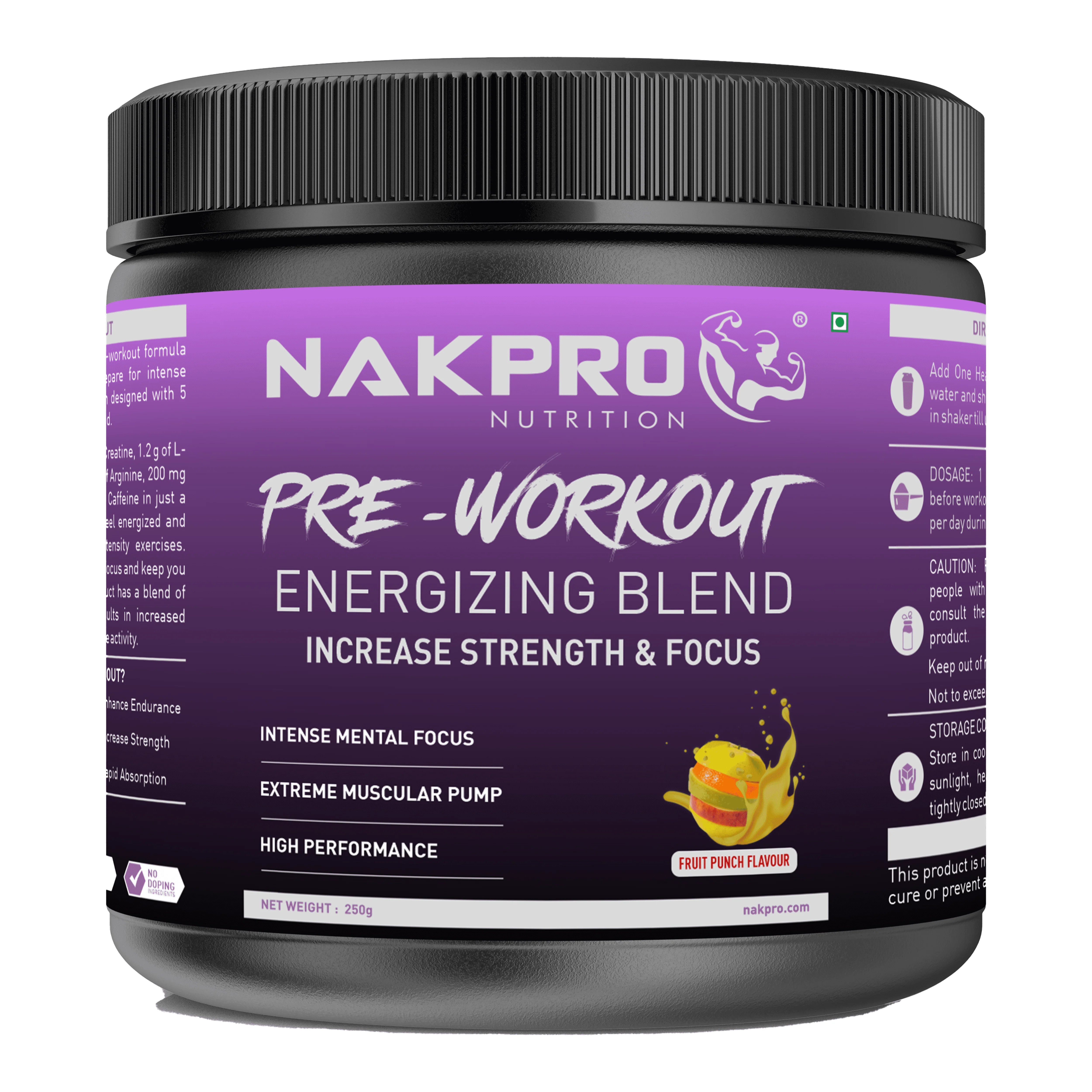 Nakpro Pre-Workout Supplement | Supports Energy, Focus & Performance - Image 49