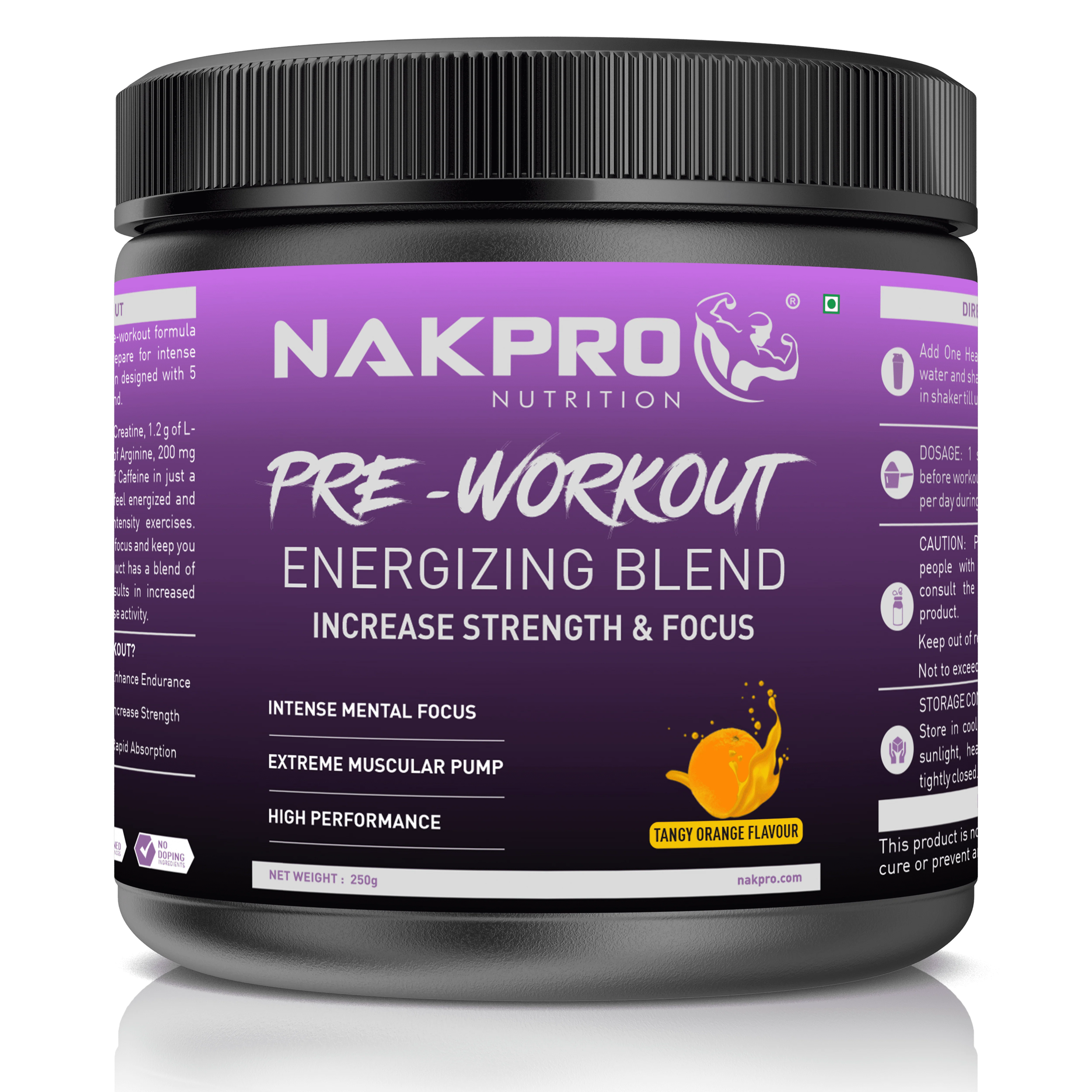 Nakpro Pre-Workout Supplement | Supports Energy, Focus & Performance - Image 50