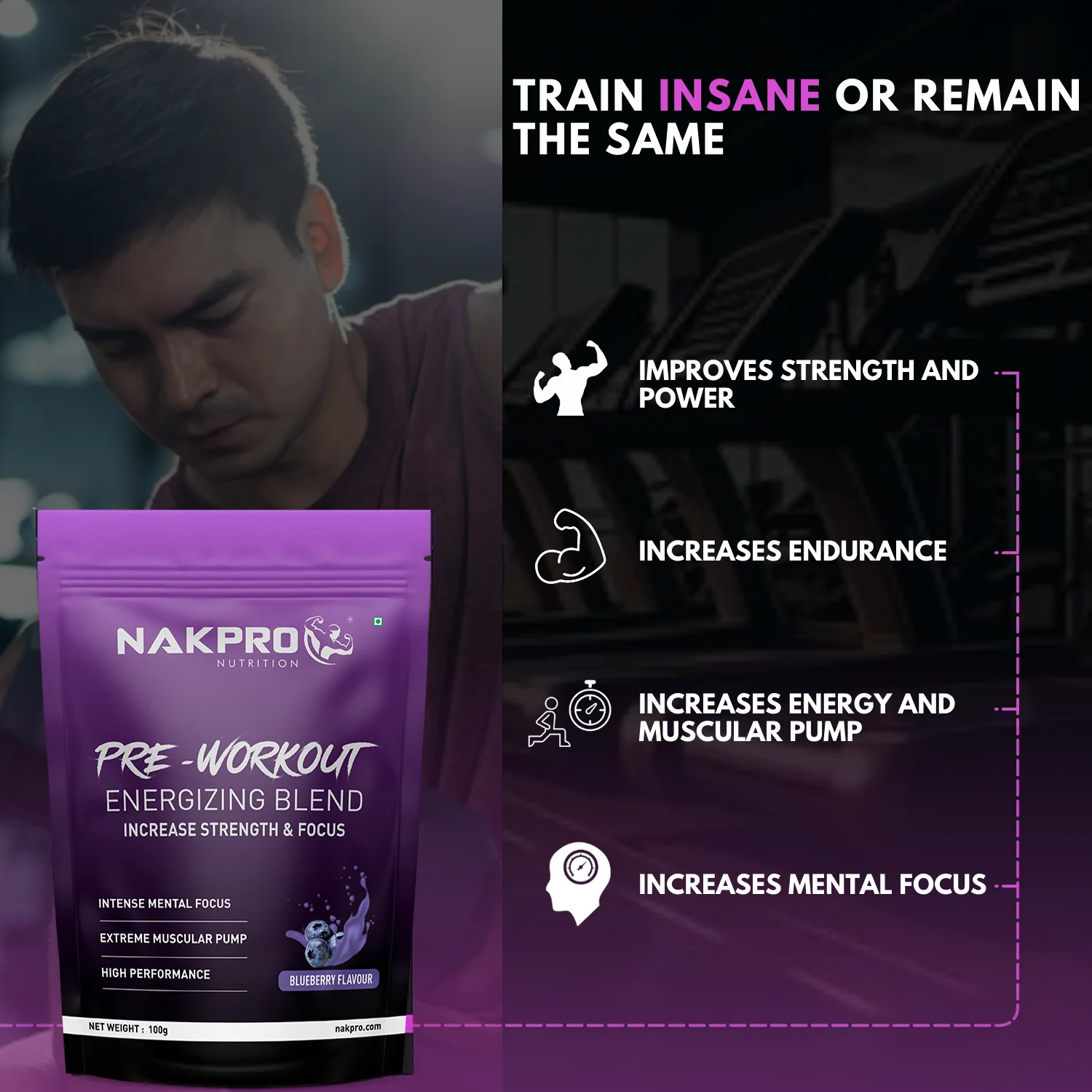 Nakpro Pre-Workout Supplement | Supports Energy, Focus & Performance - Image 9