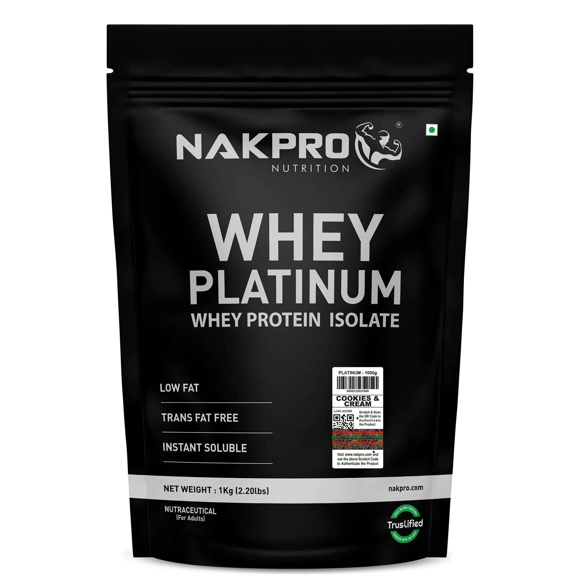Nakpro Platinum Whey Protein Isolate | 82g Protein | Trustified Certified - Image 165