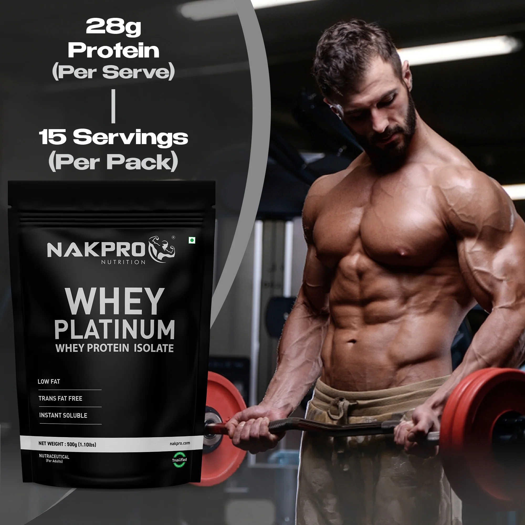 Nakpro Platinum Whey Protein Isolate | 82g Protein | Trustified Certified - Image 182