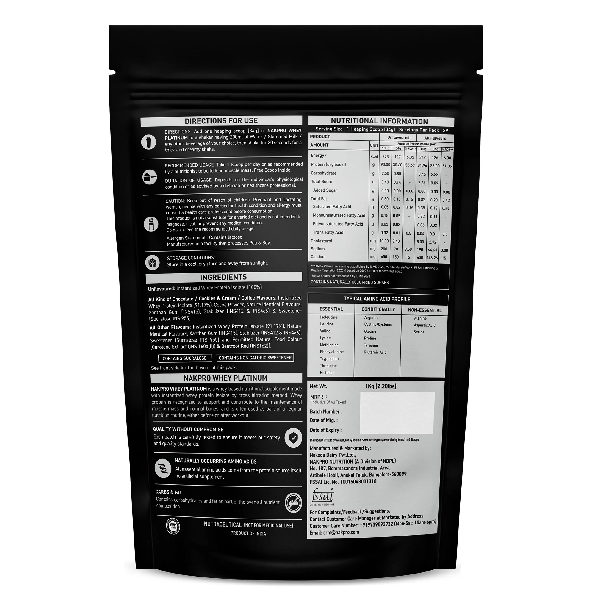 Nakpro Platinum Whey Protein Isolate | 82g Protein | Trustified Certified - Image 186