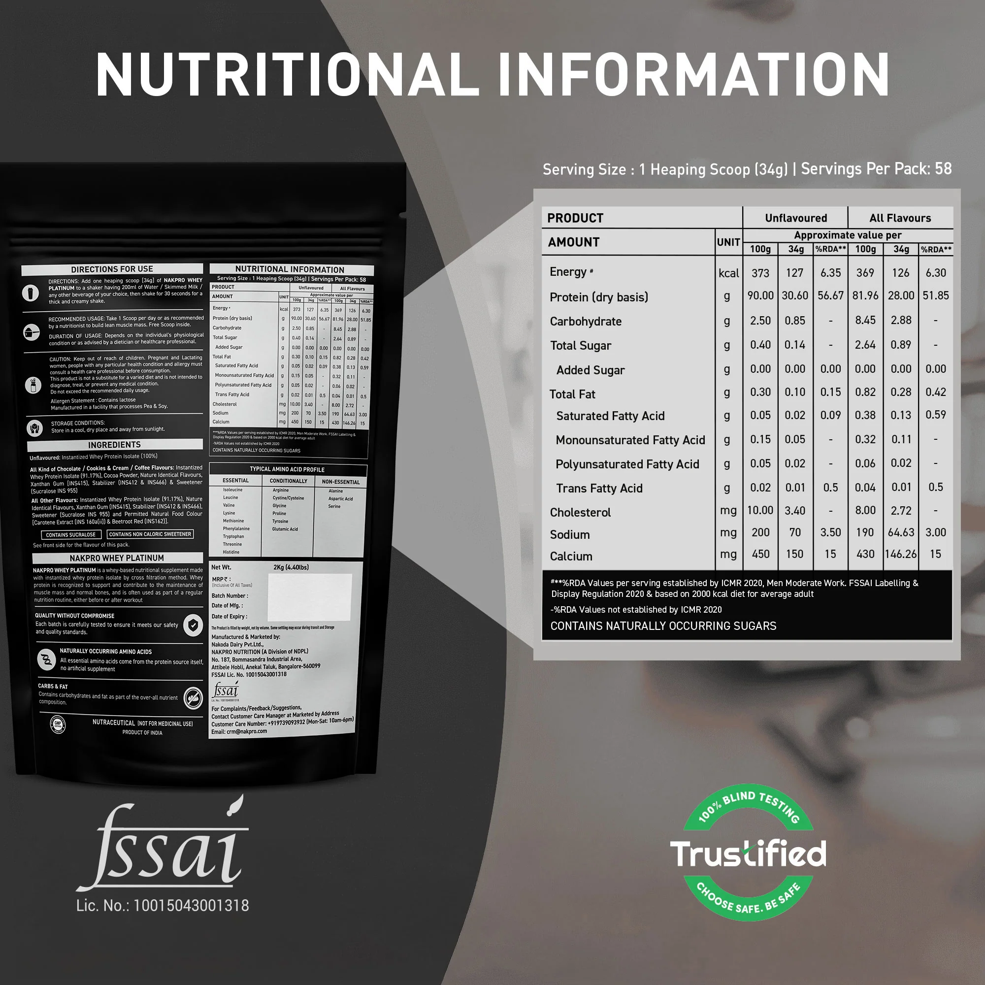 Nakpro Platinum Whey Protein Isolate | 82g Protein | Trustified Certified - Image 192