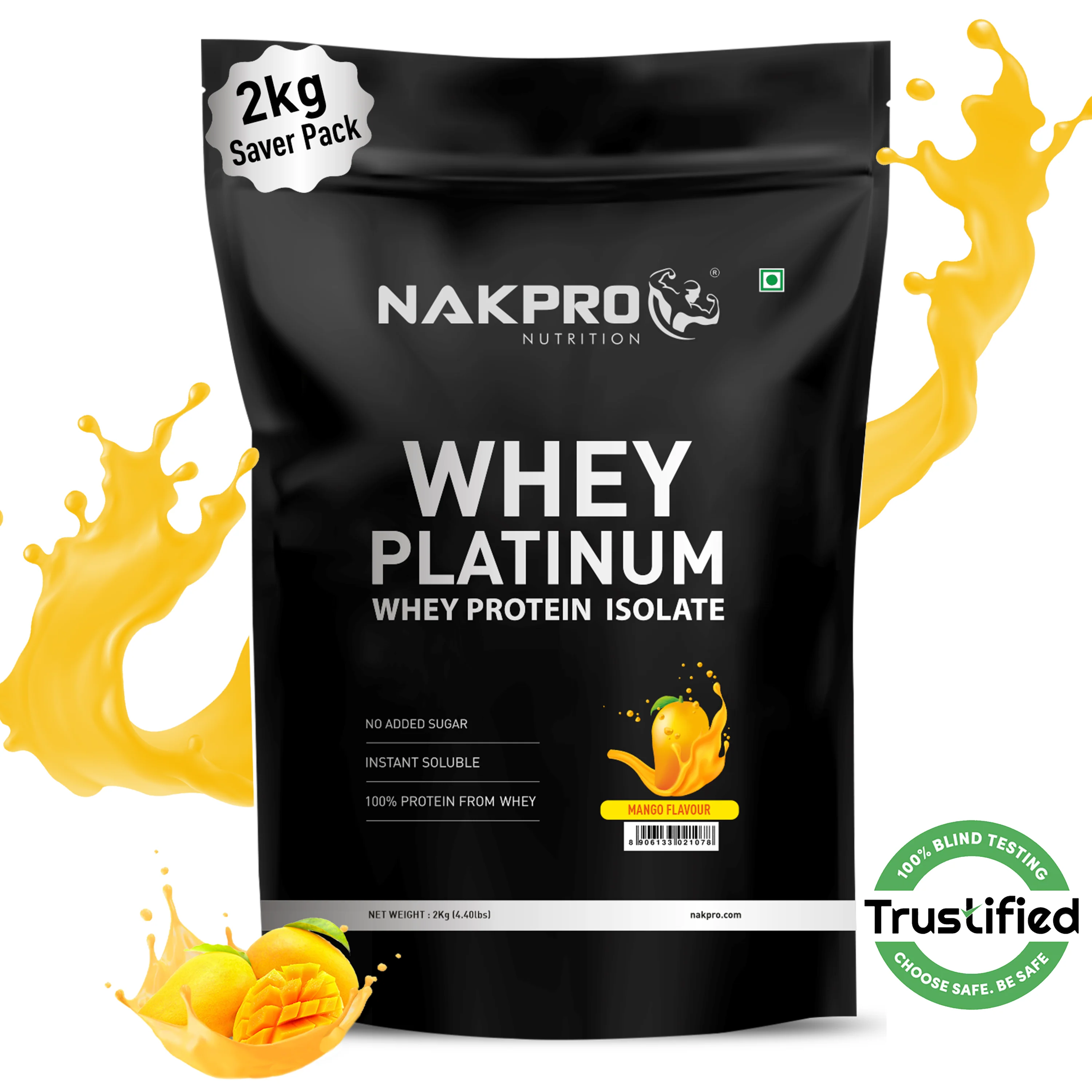 Nakpro Platinum Whey Protein Isolate | 82g Protein | Trustified Certified - Image 79