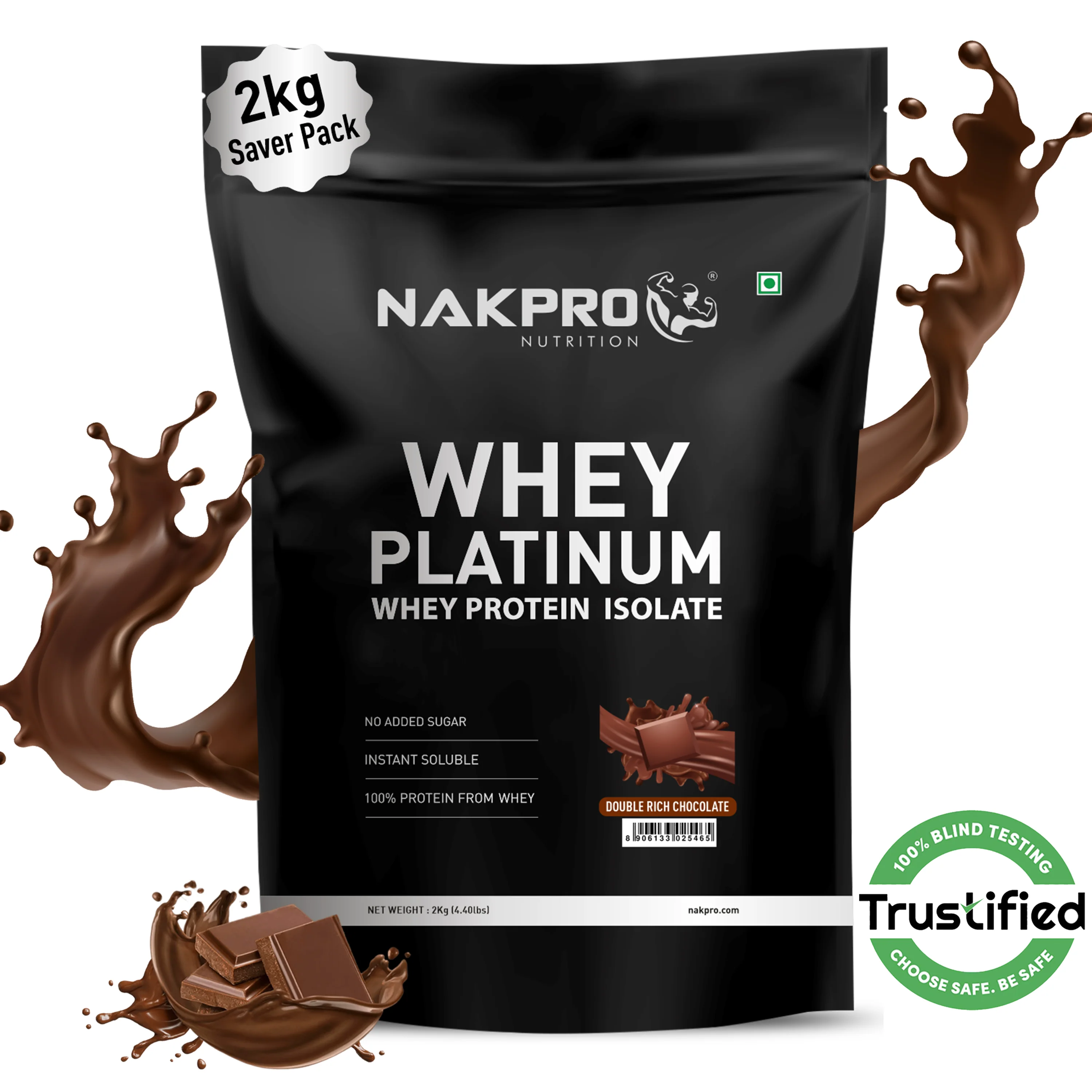 Nakpro Platinum Whey Protein Isolate | 82g Protein | Trustified Certified - Image 80