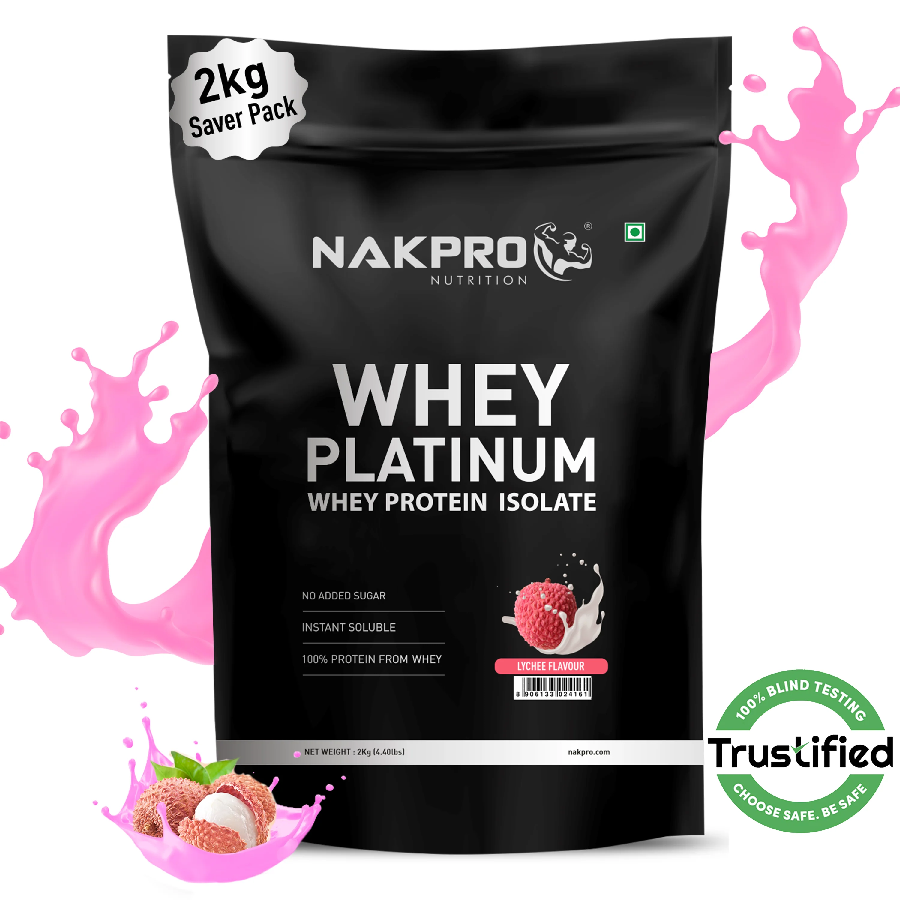 Nakpro Platinum Whey Protein Isolate | 82g Protein | Trustified Certified - Image 81