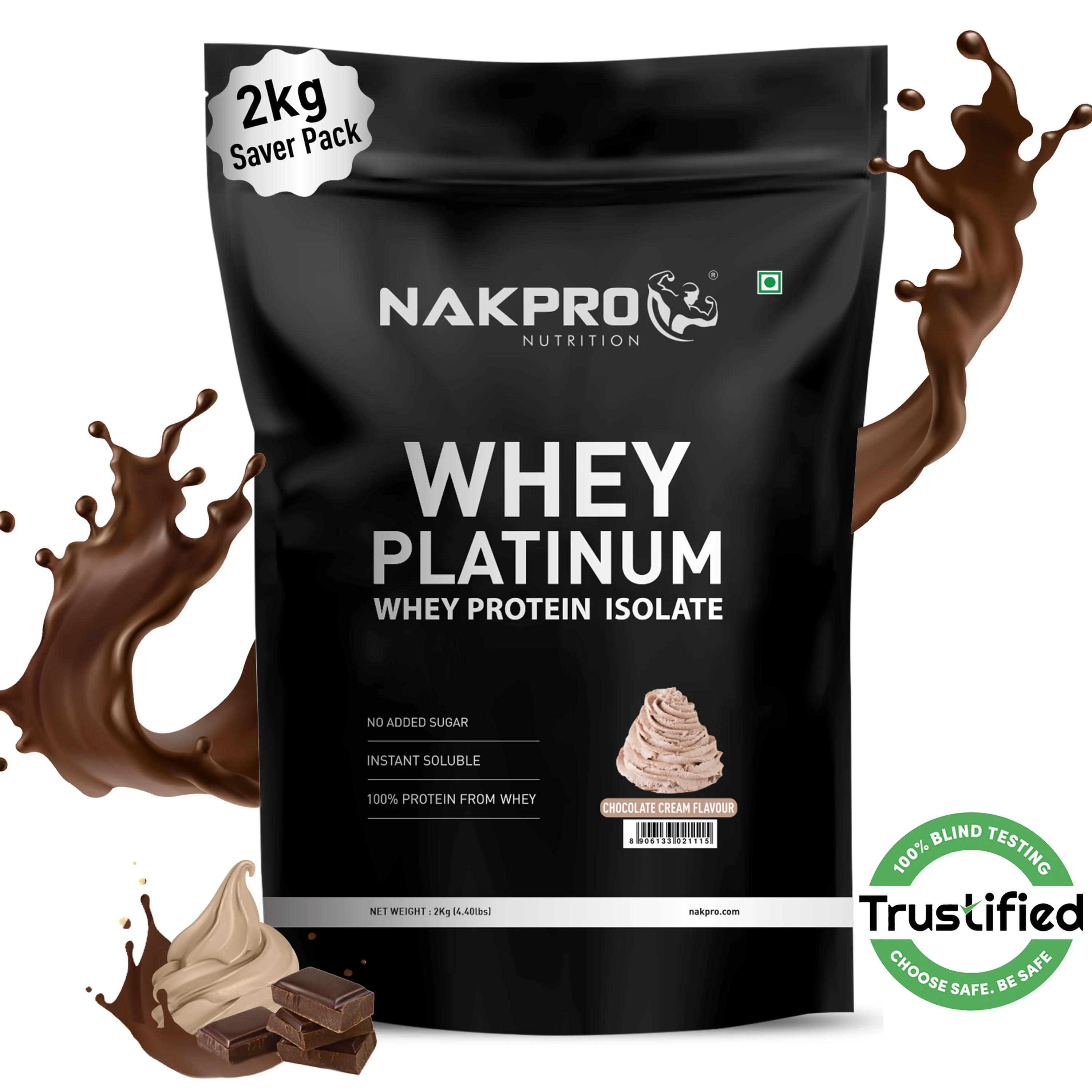 Nakpro Platinum Whey Protein Isolate | 82g Protein | Trustified Certified - Image 84