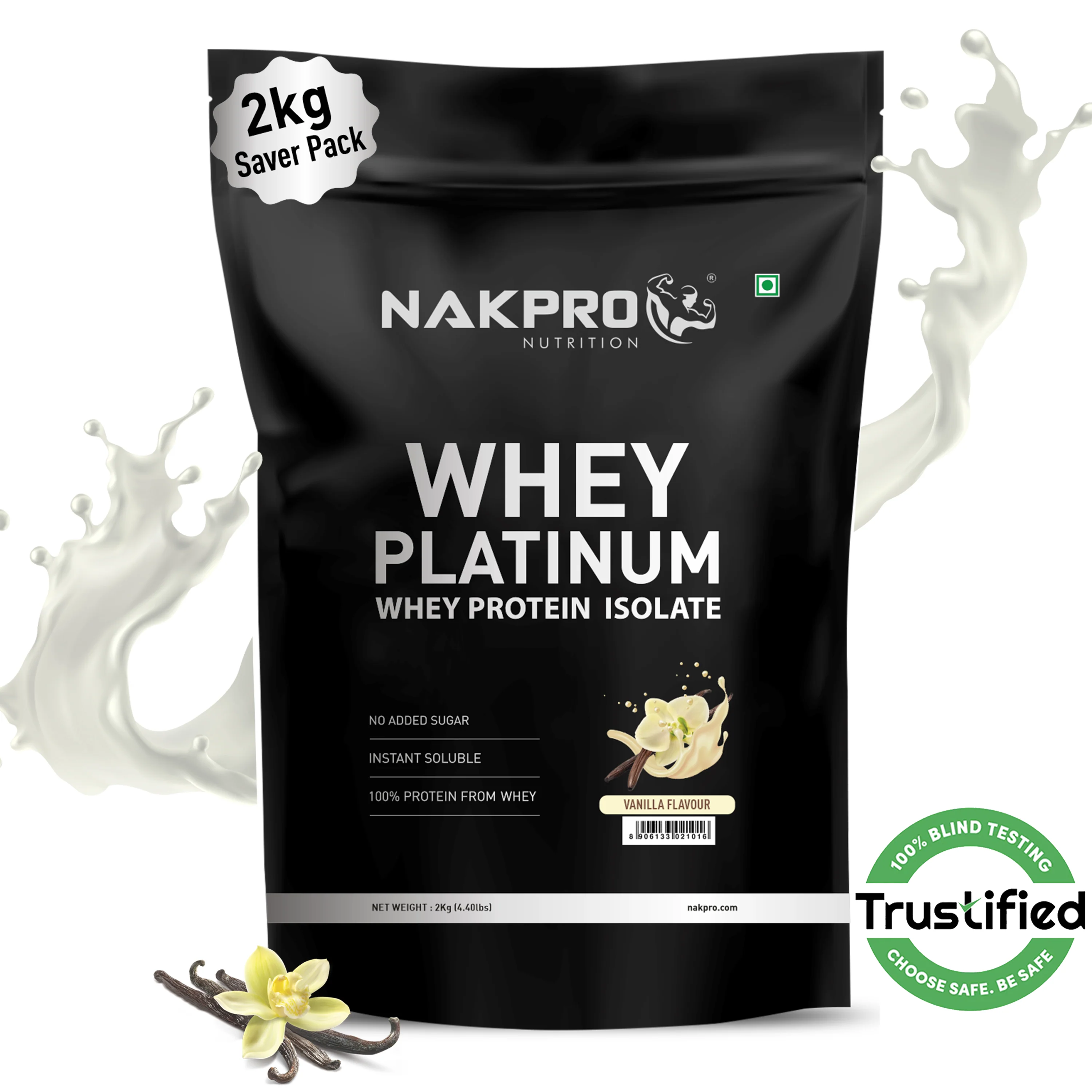 Nakpro Platinum Whey Protein Isolate | 82g Protein | Trustified Certified - Image 87