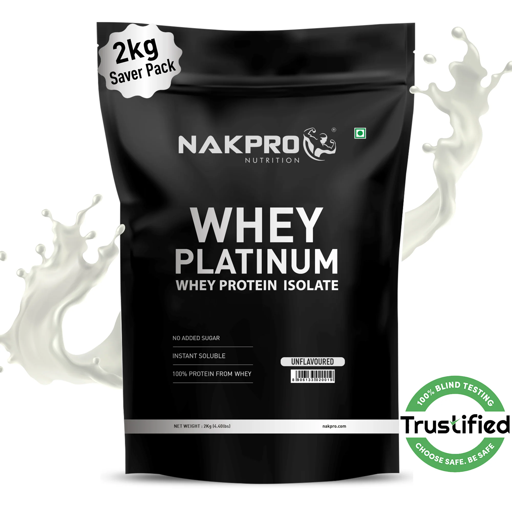 Nakpro Platinum Whey Protein Isolate | 82g Protein | Trustified Certified - Image 88