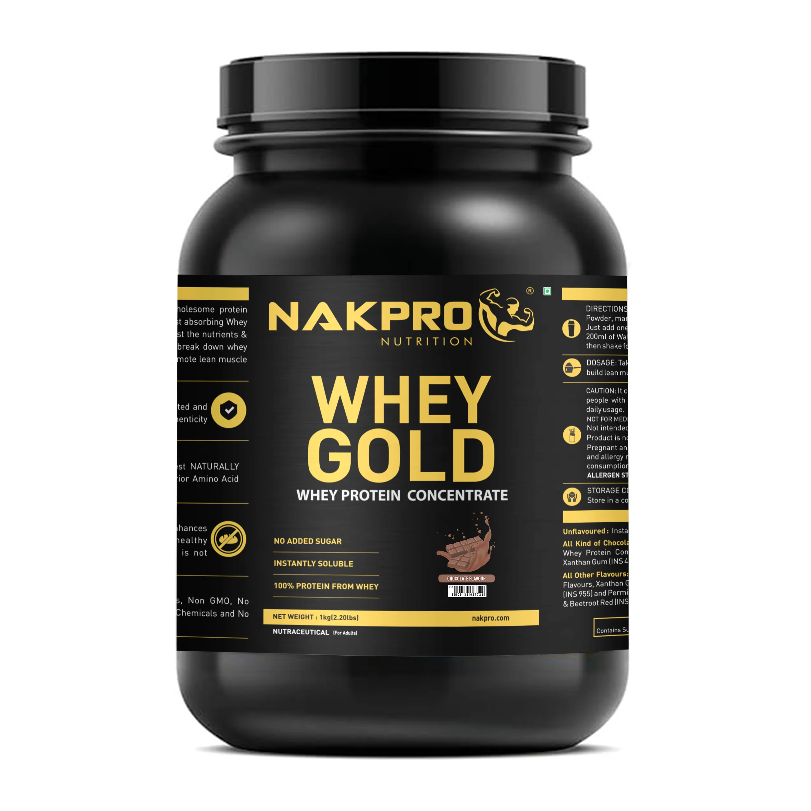 Nakpro Whey Gold Whey Protein Blend | 73g Protein | Whey Isolate & Concentrate Blend - Image 13