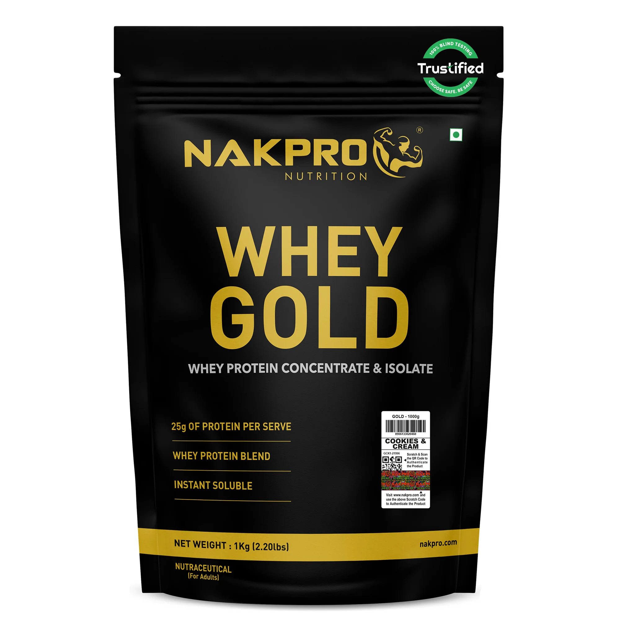 Nakpro Whey Gold Whey Protein Blend | 73g Protein | Whey Isolate & Concentrate Blend - Image 134