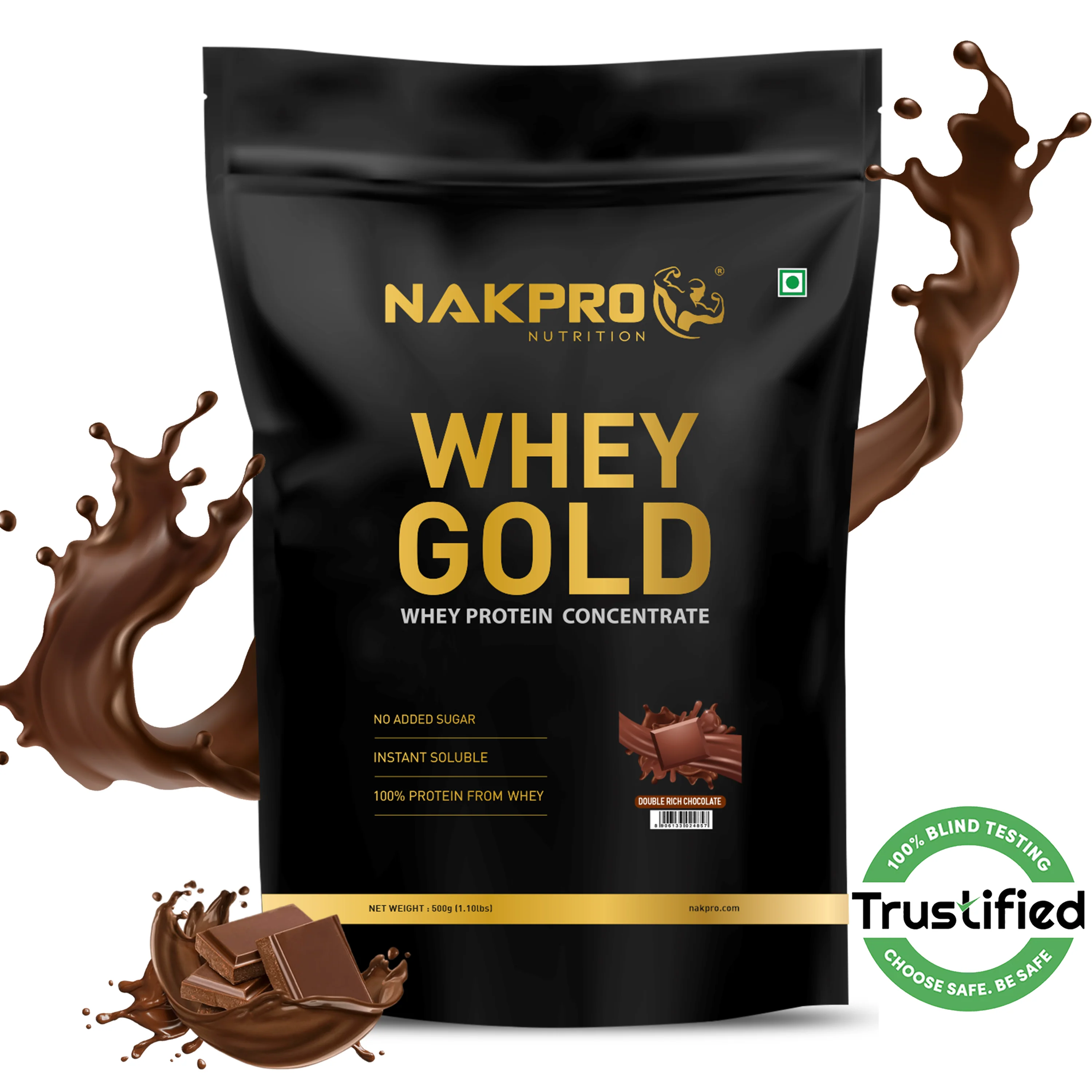 Nakpro Whey Gold Whey Protein Blend | 73g Protein | Whey Isolate & Concentrate Blend - Image 3