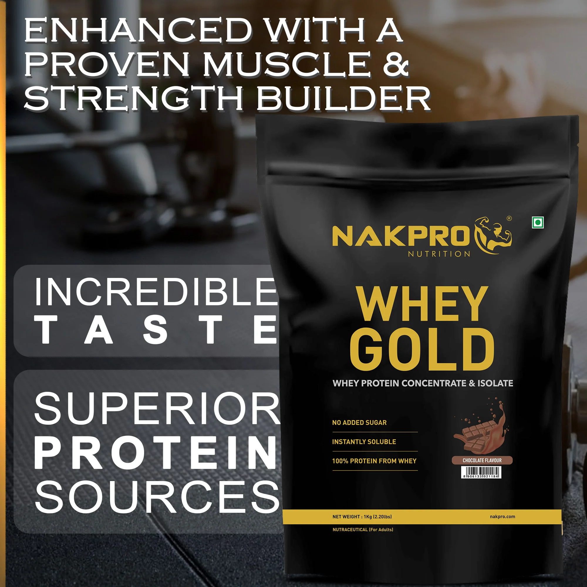 Nakpro Whey Gold Whey Protein Blend | 73g Protein | Whey Isolate & Concentrate Blend - Image 41