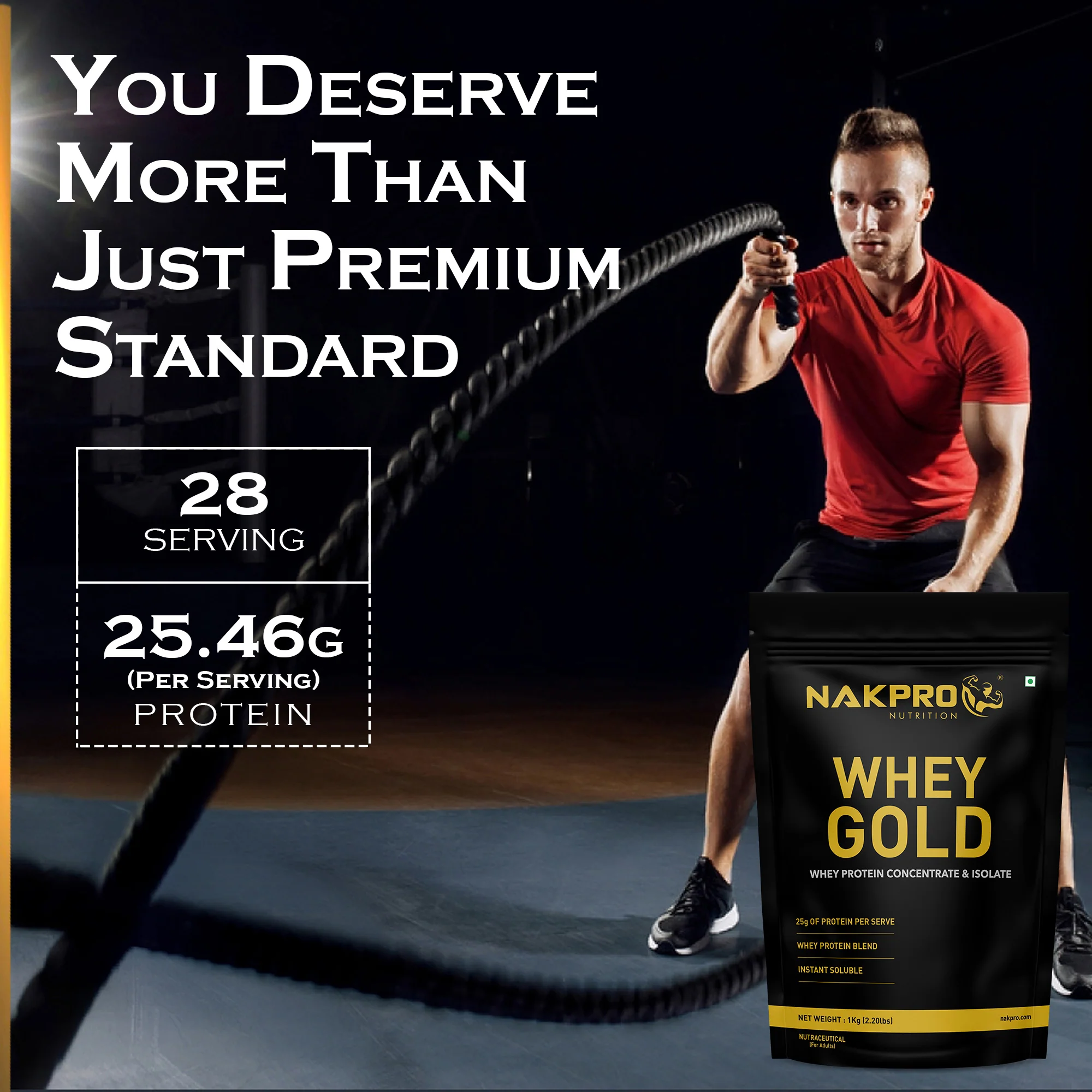 Nakpro Whey Gold Whey Protein Blend | 73g Protein | Whey Isolate & Concentrate Blend - Image 87