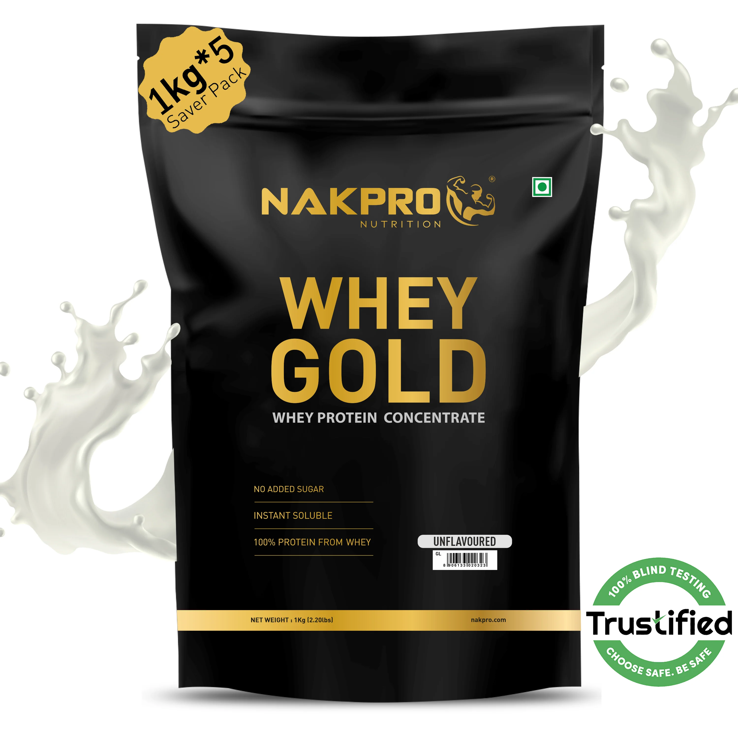 Nakpro Whey Gold Whey Protein Blend | 73g Protein | Whey Isolate & Concentrate Blend - Image 9