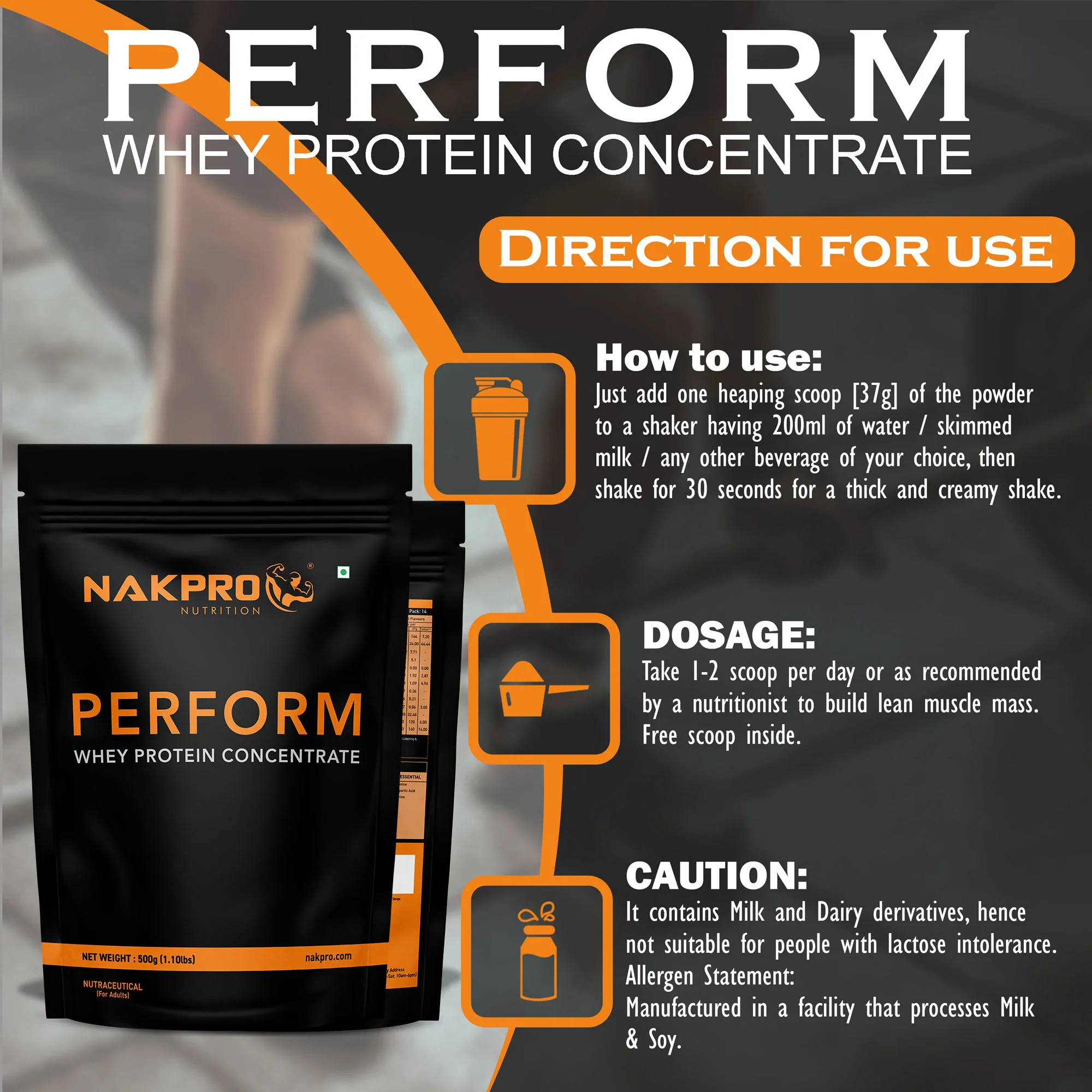 Nakpro Perform Whey Protein Concentrate | 65g Protein | Trustified Certified - Image 51