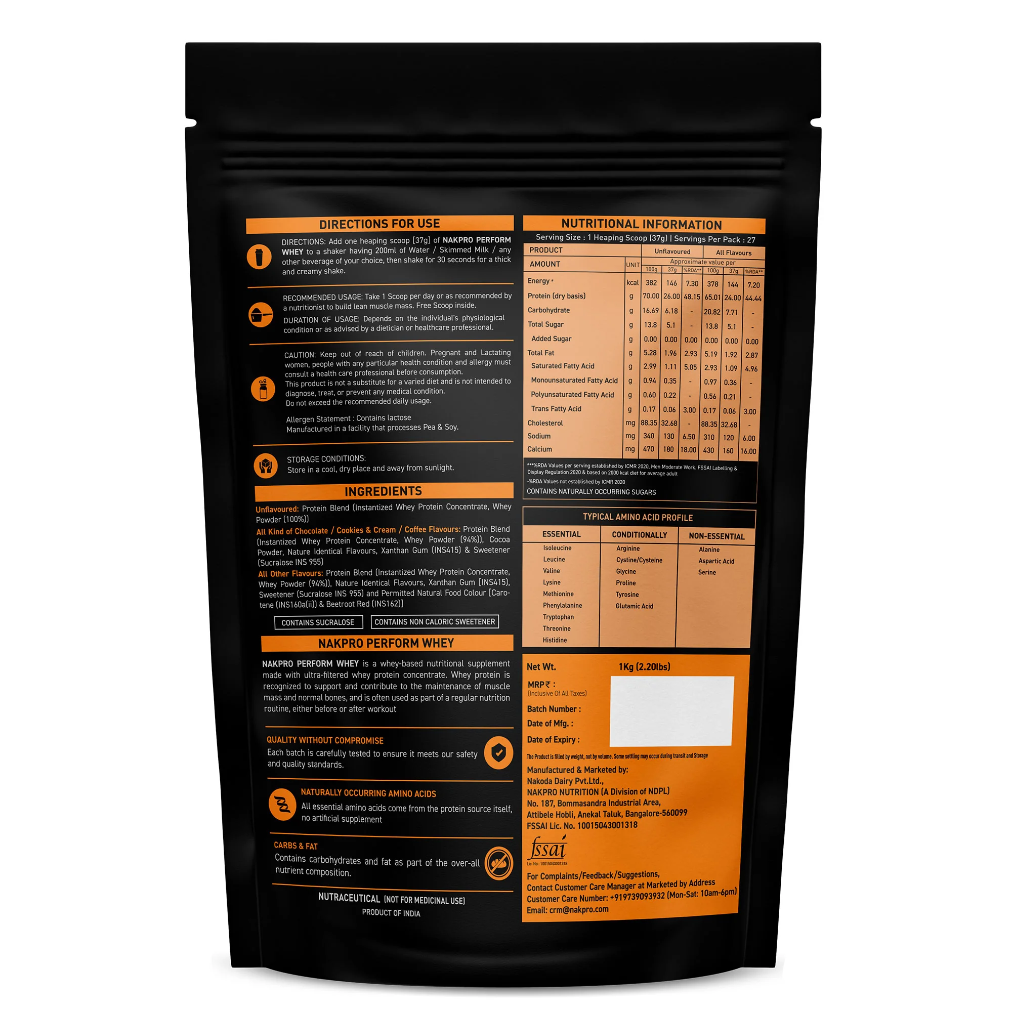 Nakpro Perform Whey Protein Concentrate | 65g Protein | Trustified Certified - Image 66