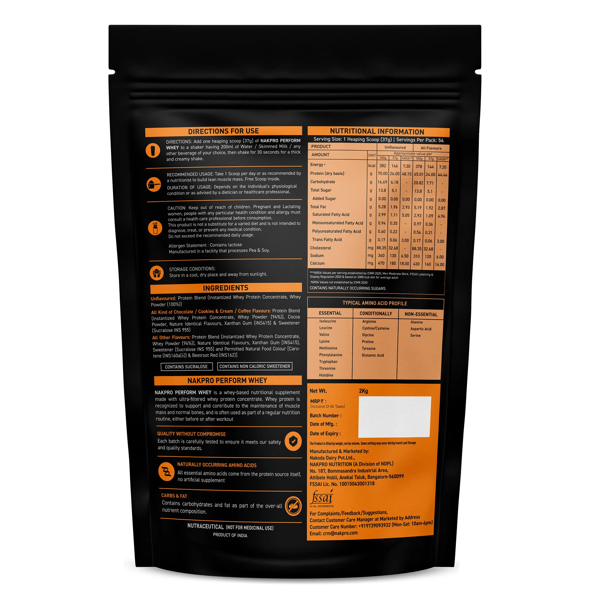 Nakpro Perform Whey Protein Concentrate | 65g Protein | Trustified Certified - Image 67