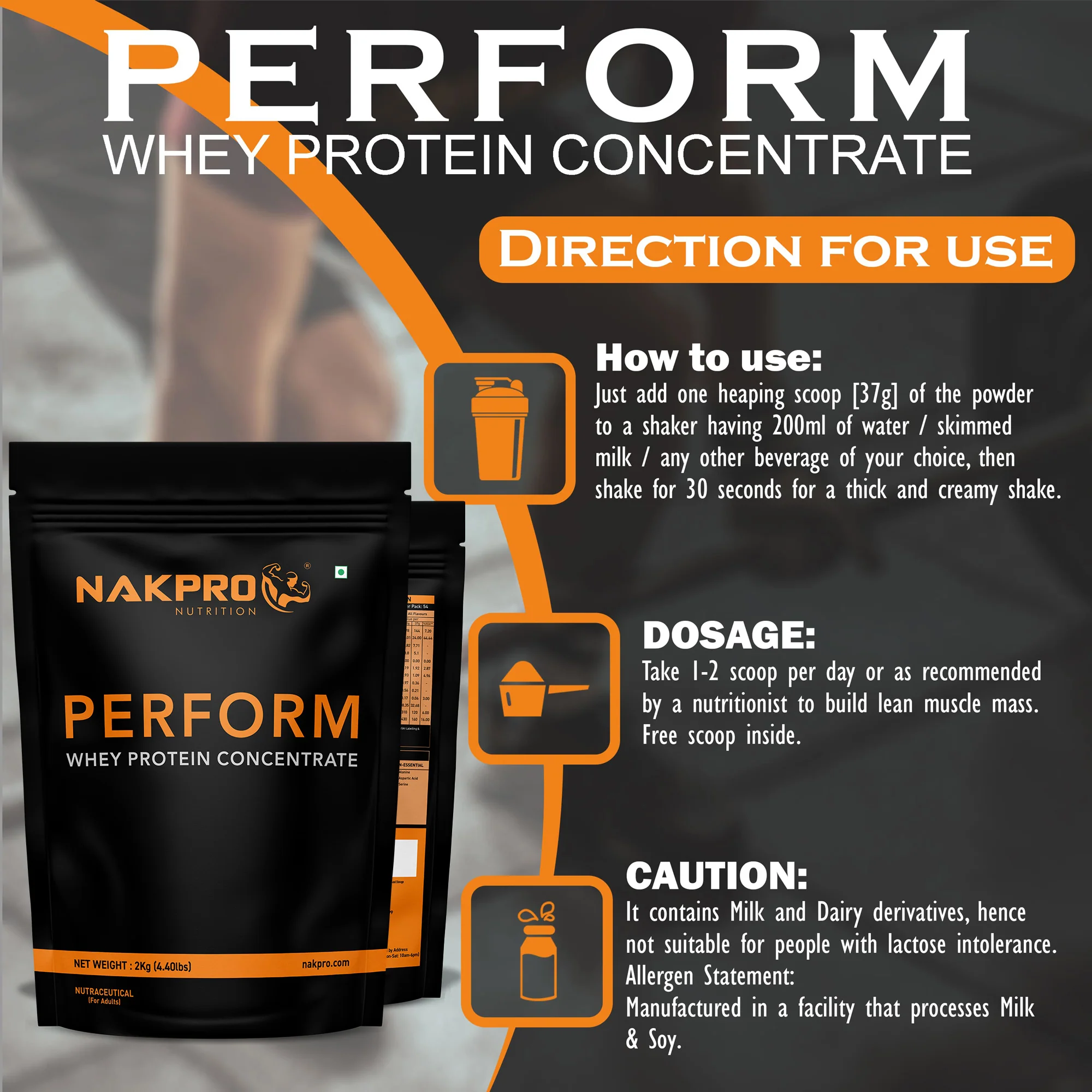 Nakpro Perform Whey Protein Concentrate | 65g Protein | Trustified Certified - Image 69
