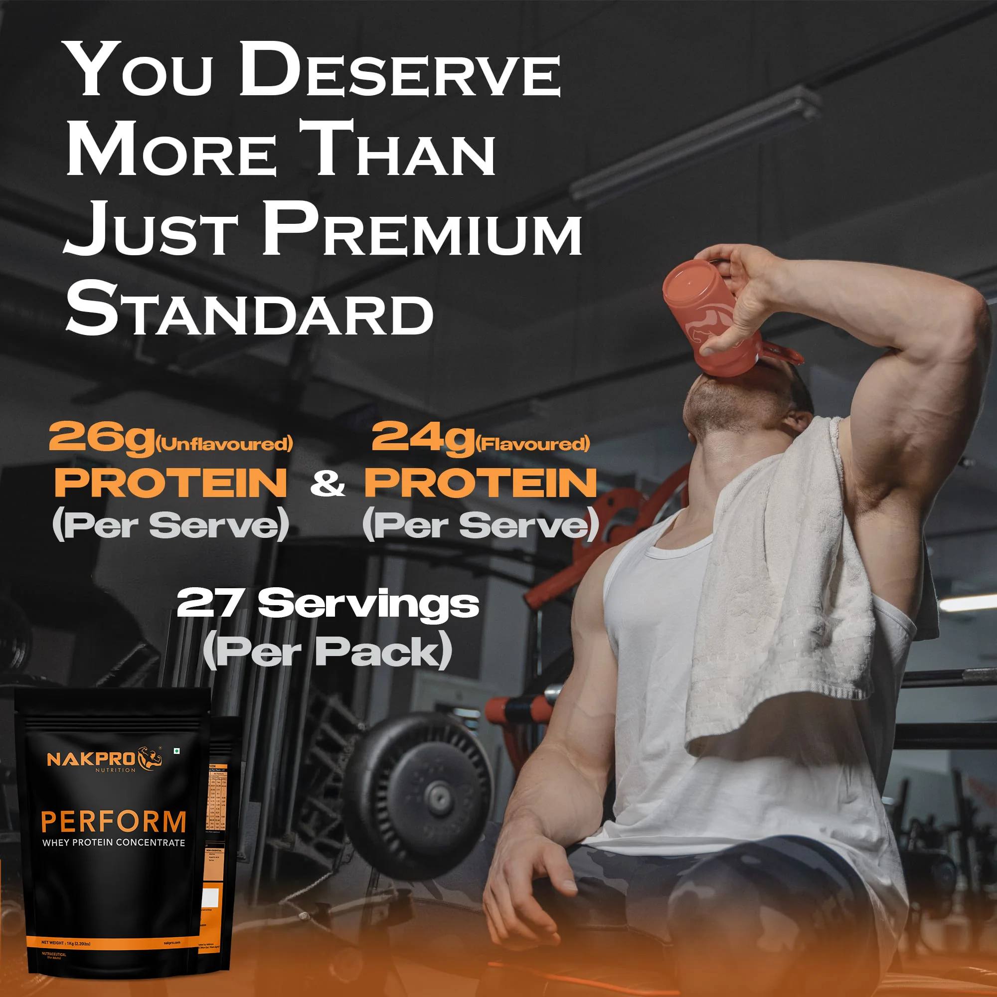 Nakpro Perform Whey Protein Concentrate | 65g Protein | Trustified Certified - Image 86