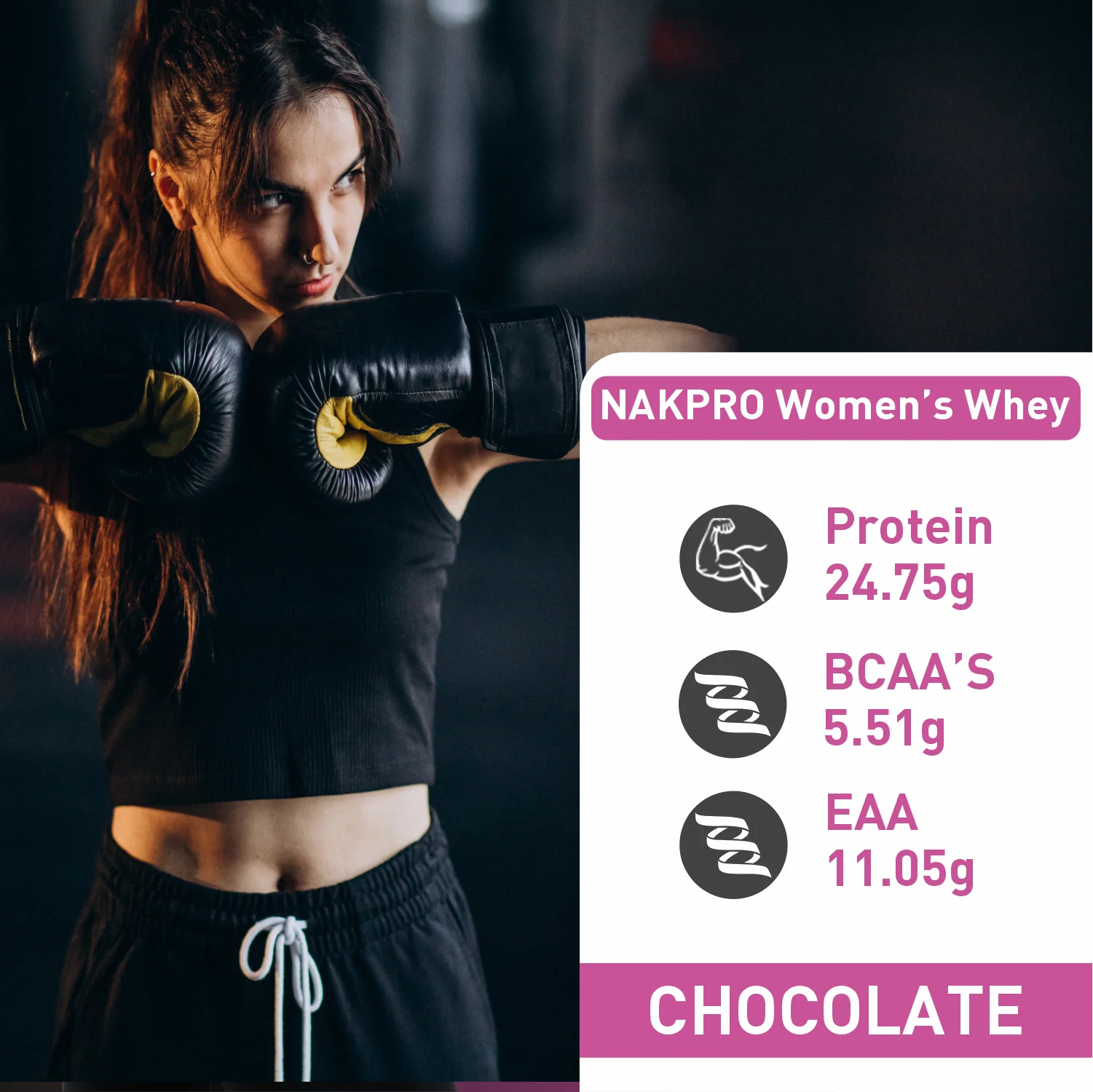 Nakpro Women’s Whey Protein Isolate | 75g Protein | With Biotin & Herbal Extracts - Image 15