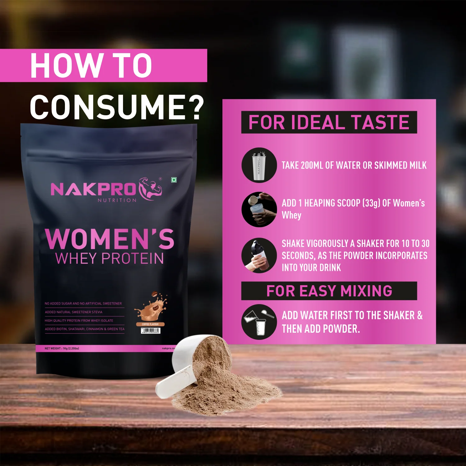 Nakpro Women’s Whey Protein Isolate | 75g Protein | With Biotin & Herbal Extracts - Image 16