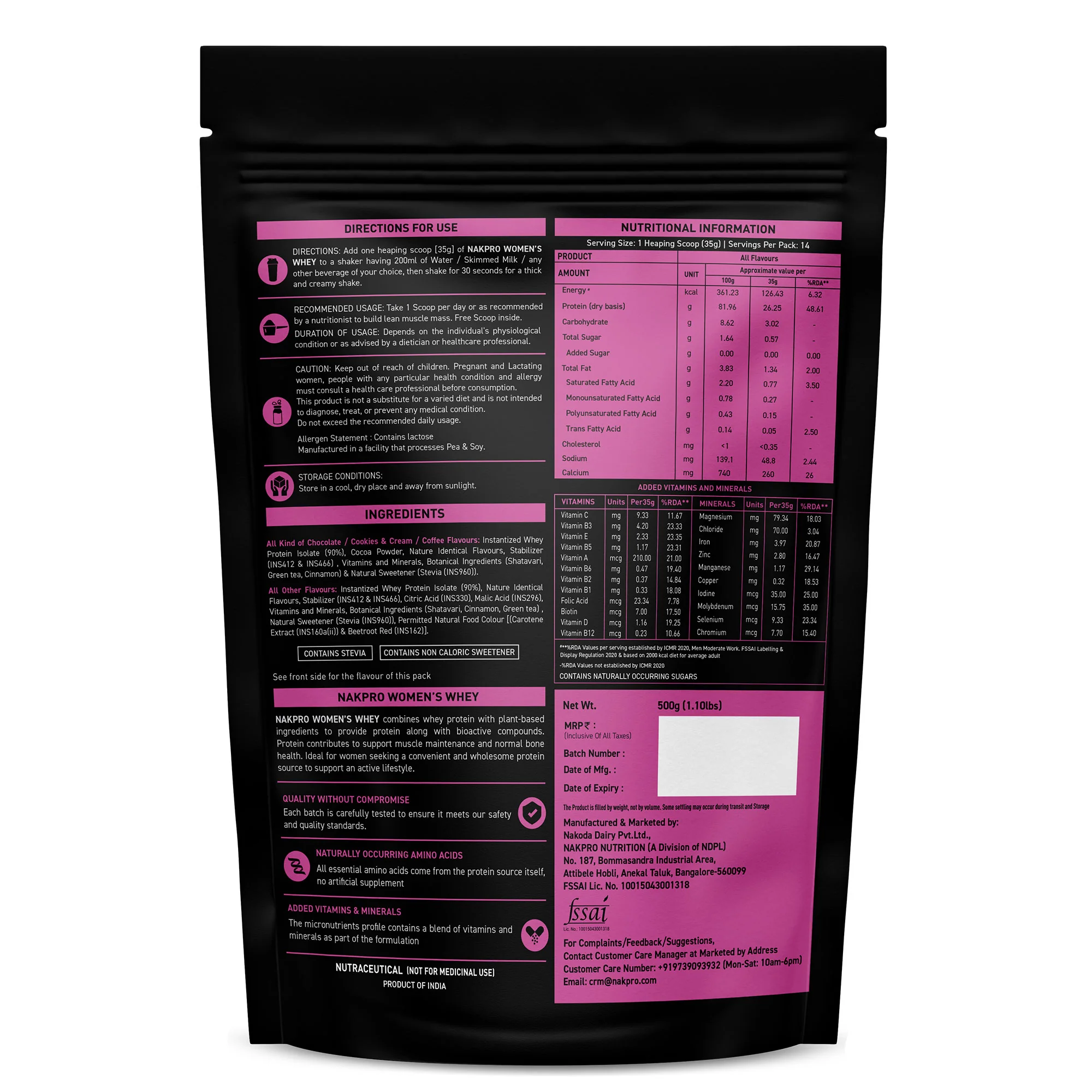 Nakpro Women’s Whey Protein Isolate | 75g Protein | With Biotin & Herbal Extracts - Image 41