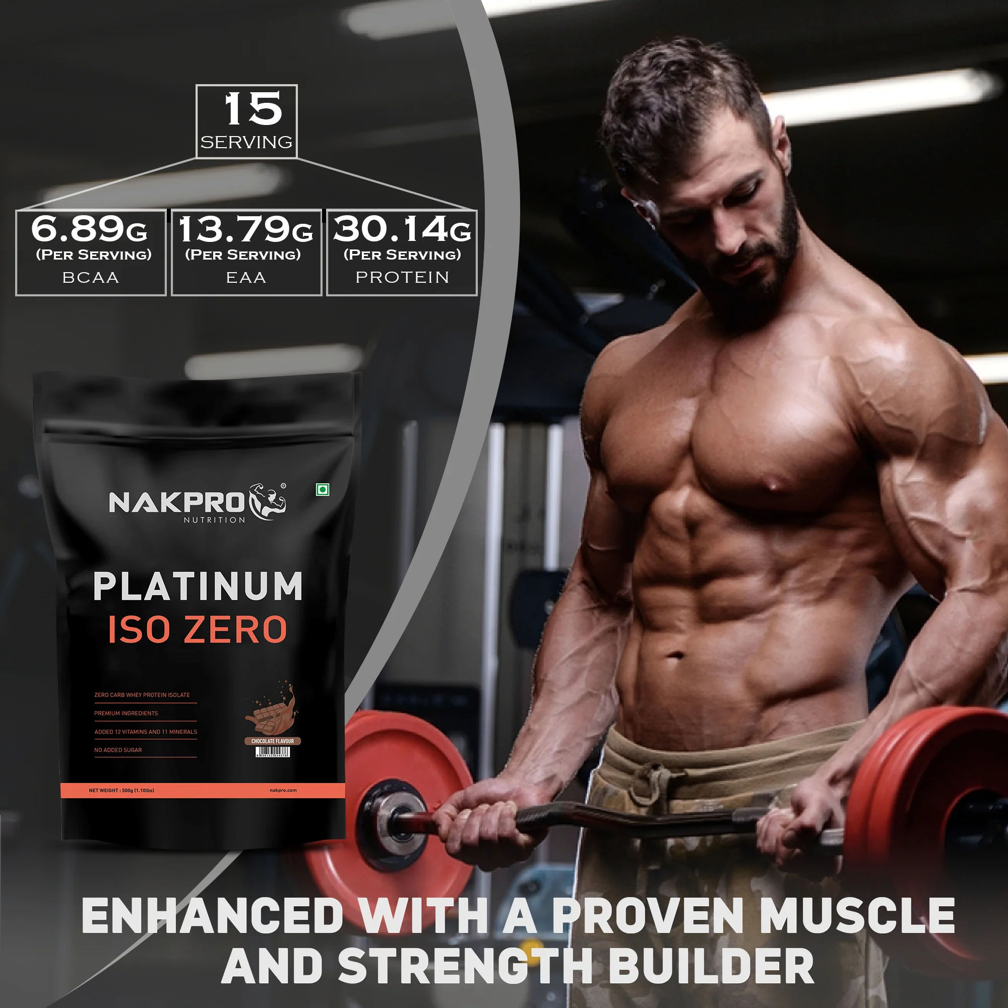 Nakpro Platinum ISO Zero Whey Protein Isolate | 89g Protein - Image 21