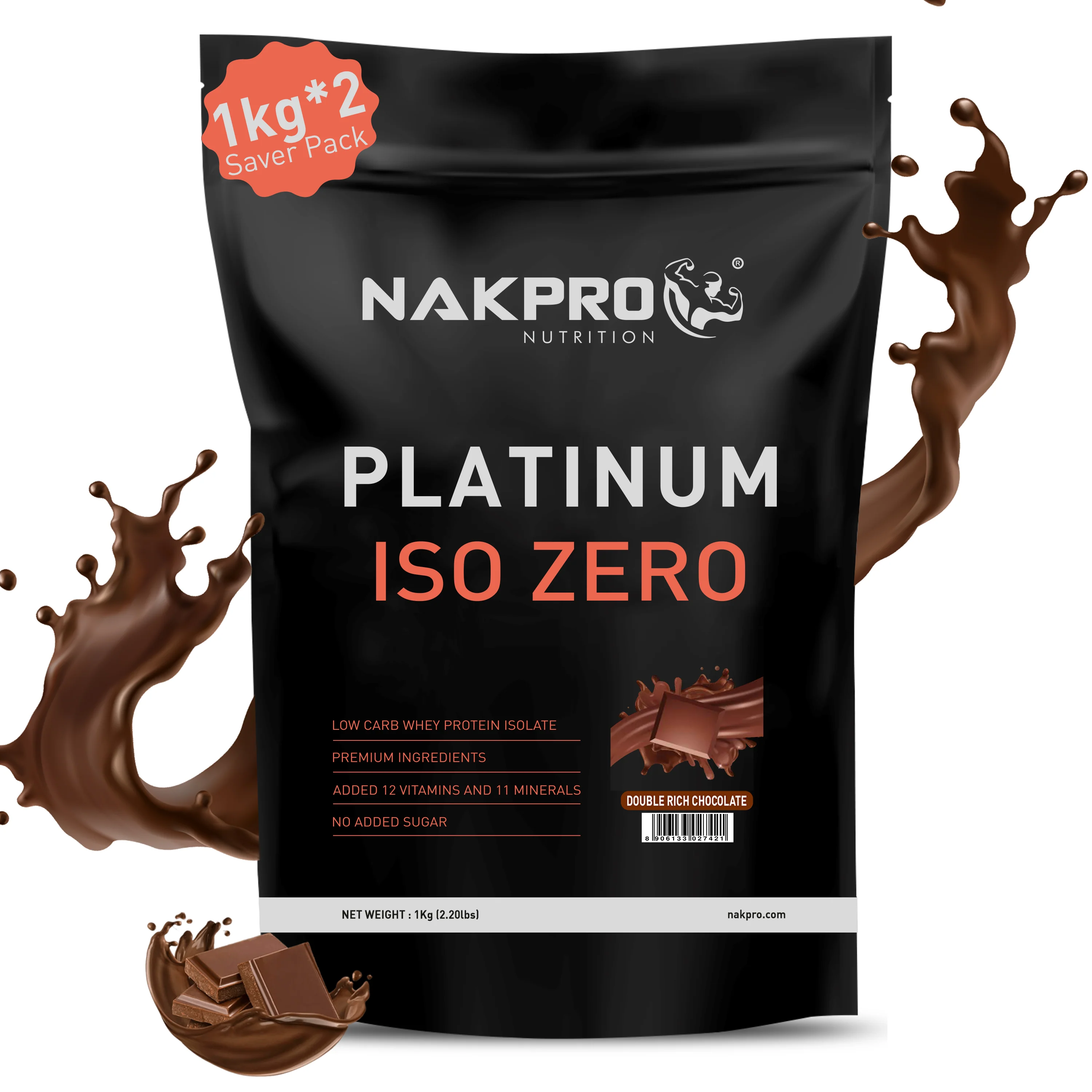Nakpro Platinum ISO Zero Whey Protein Isolate | 89g Protein - Image 25