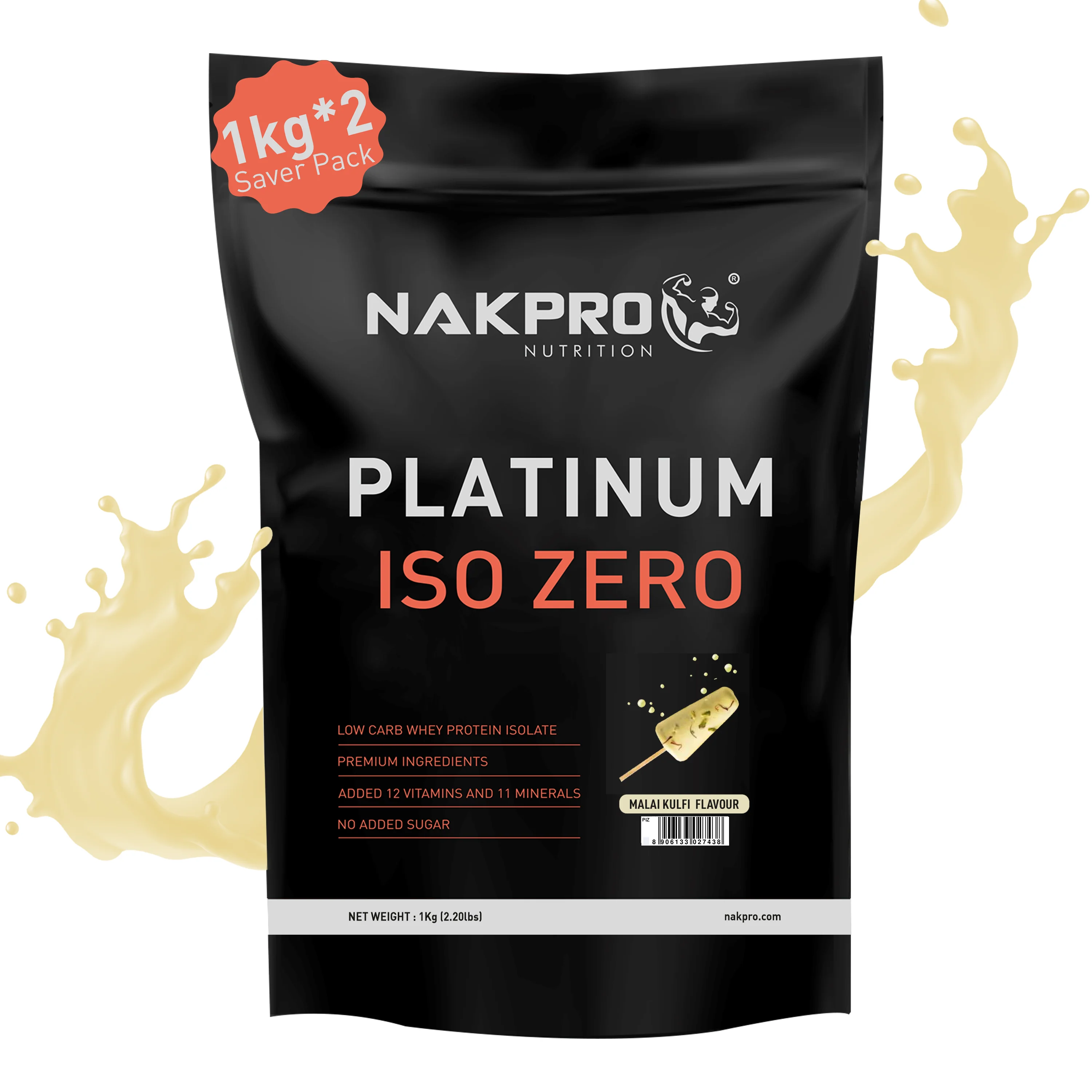 Nakpro Platinum ISO Zero Whey Protein Isolate | 89g Protein - Image 7