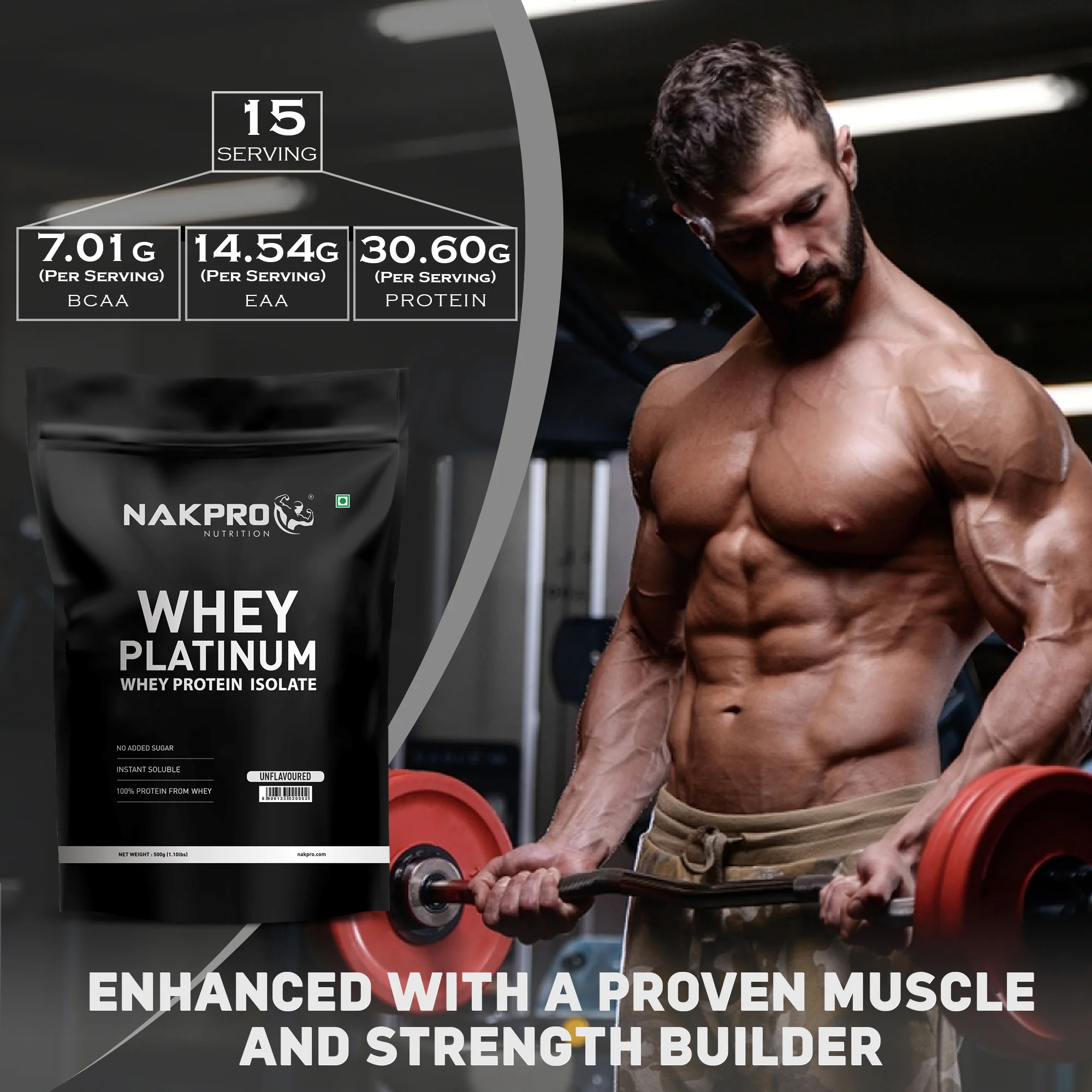Nakpro Platinum Raw Whey Protein Isolate | 90g Protein | Clean Unflavored Whey Protein | Trustified Certified - Image 102