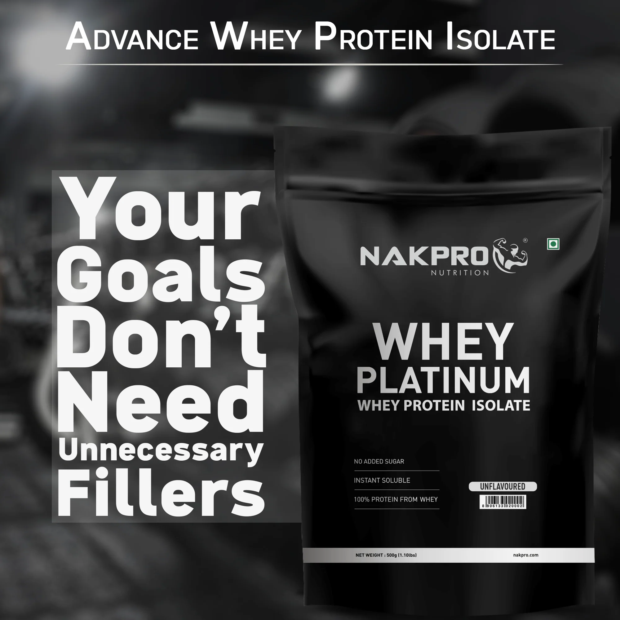 Nakpro Platinum Raw Whey Protein Isolate | 90g Protein | Clean Unflavored Whey Protein | Trustified Certified - Image 106