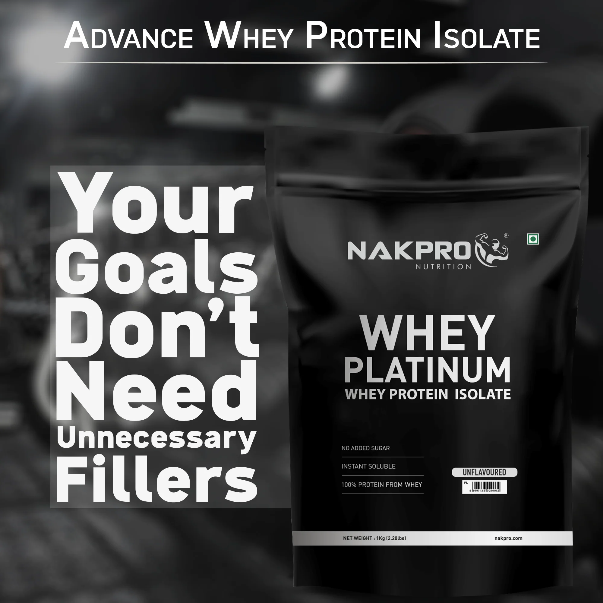Nakpro Platinum Raw Whey Protein Isolate | 90g Protein | Clean Unflavored Whey Protein | Trustified Certified - Image 113