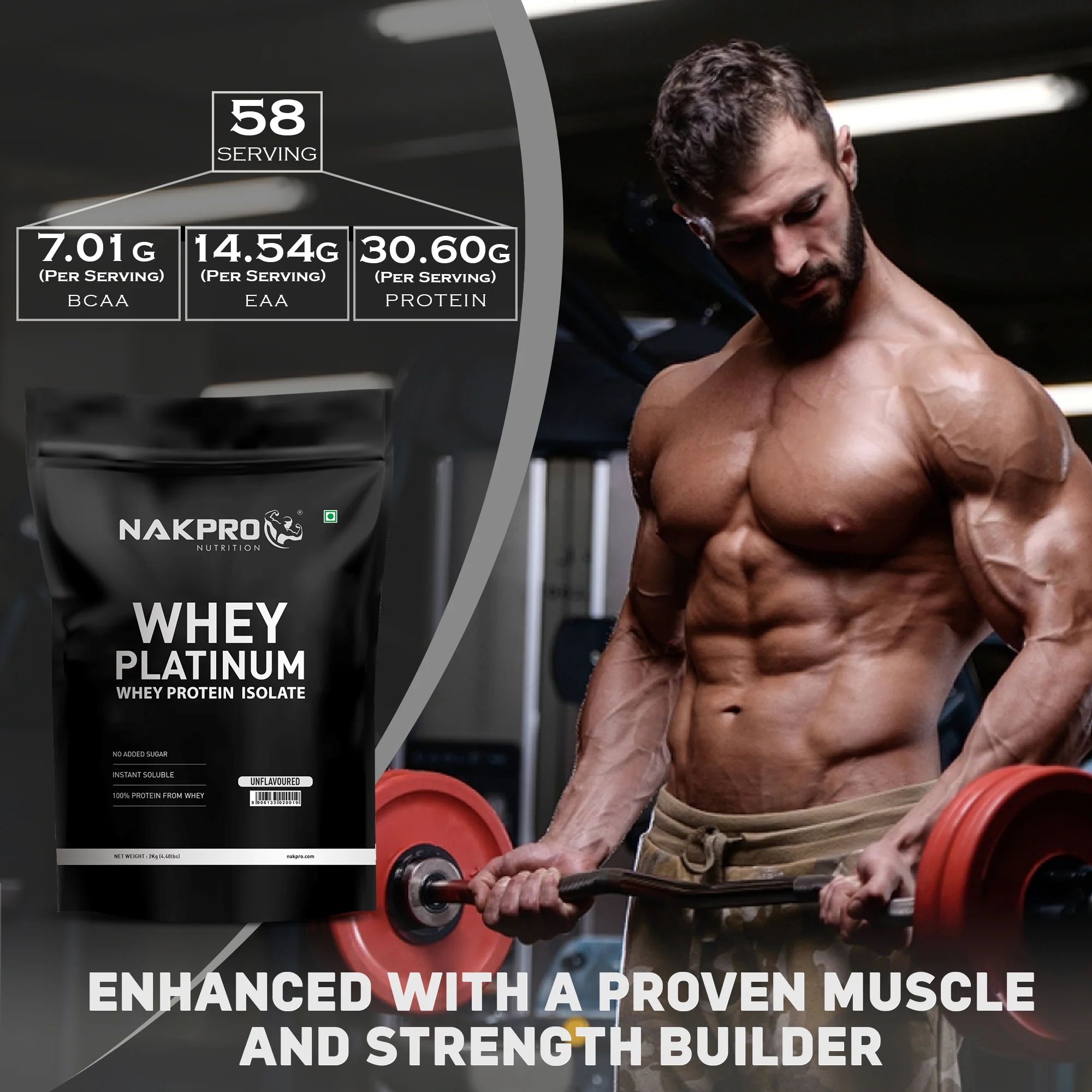 Nakpro Platinum Raw Whey Protein Isolate | 90g Protein | Clean Unflavored Whey Protein | Trustified Certified - Image 118