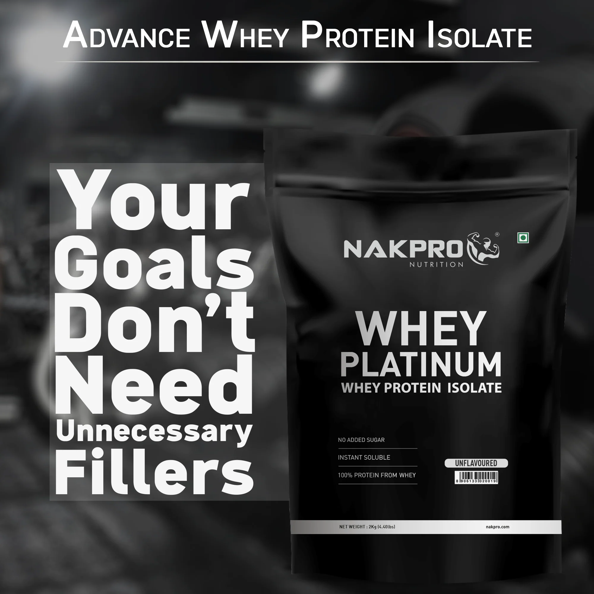 Nakpro Platinum Raw Whey Protein Isolate | 90g Protein | Clean Unflavored Whey Protein | Trustified Certified - Image 122