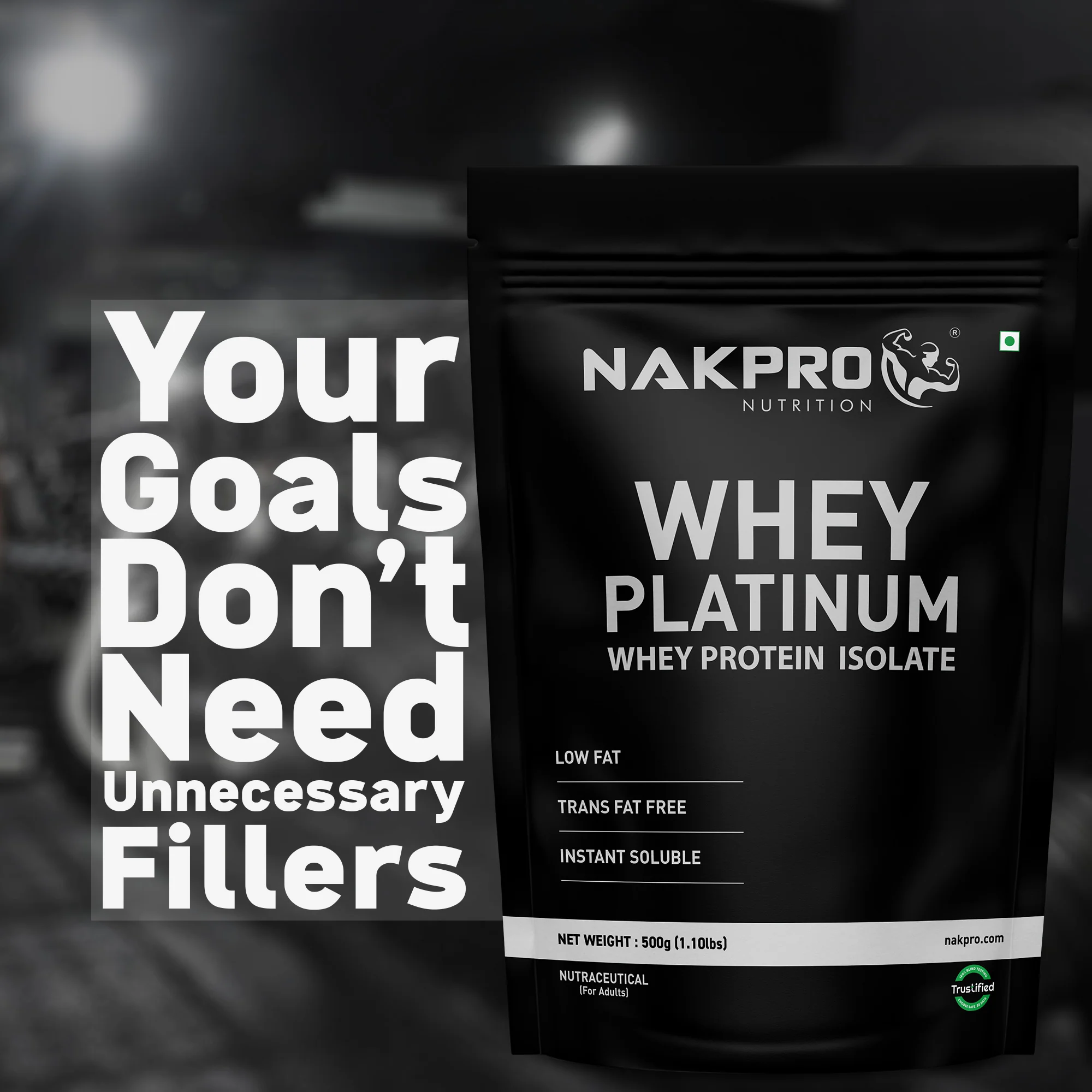 Nakpro Platinum Raw Whey Protein Isolate | 90g Protein | Clean Unflavored Whey Protein | Trustified Certified - Image 148