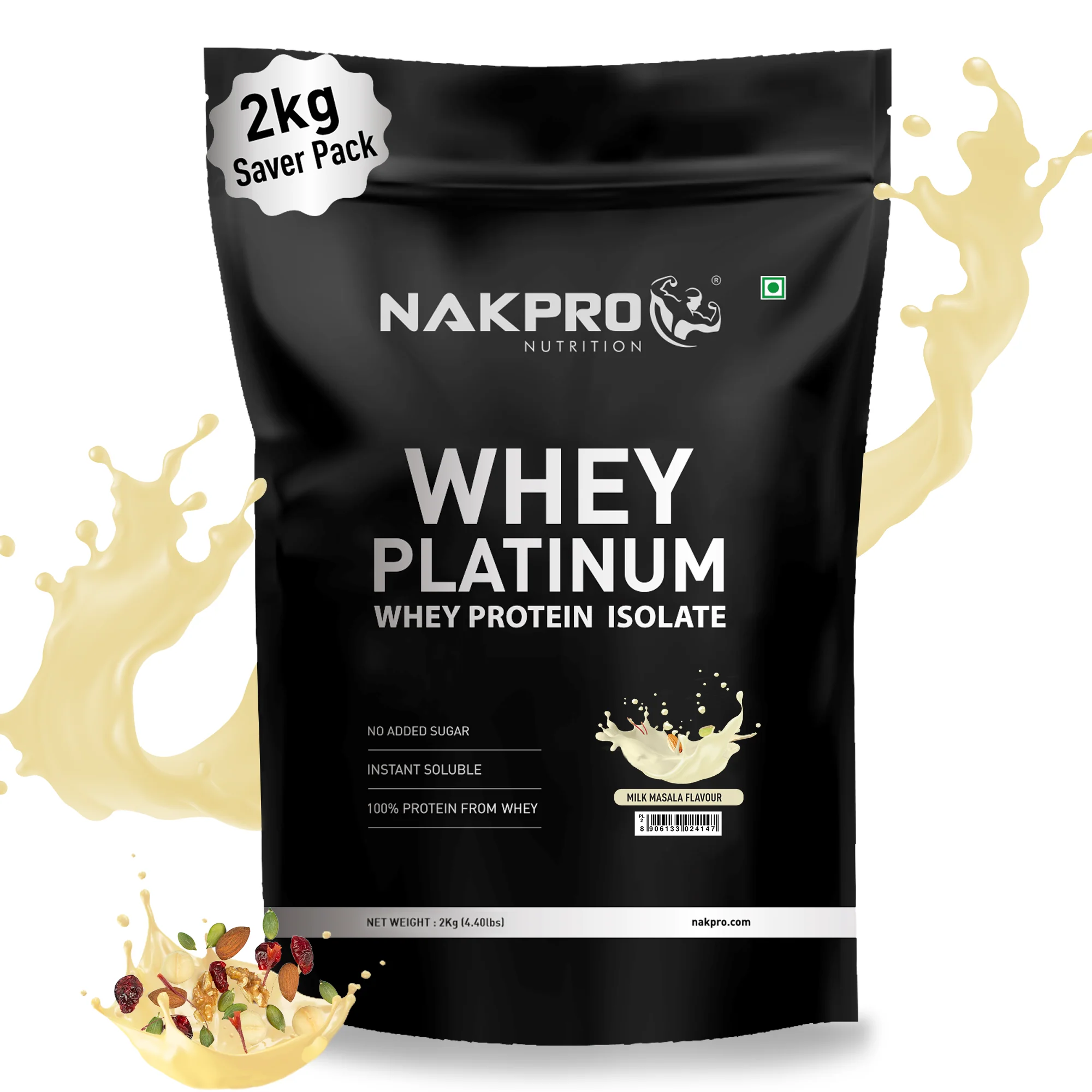 Nakpro Platinum Raw Whey Protein Isolate | 90g Protein | Clean Unflavored Whey Protein | Trustified Certified - Image 23