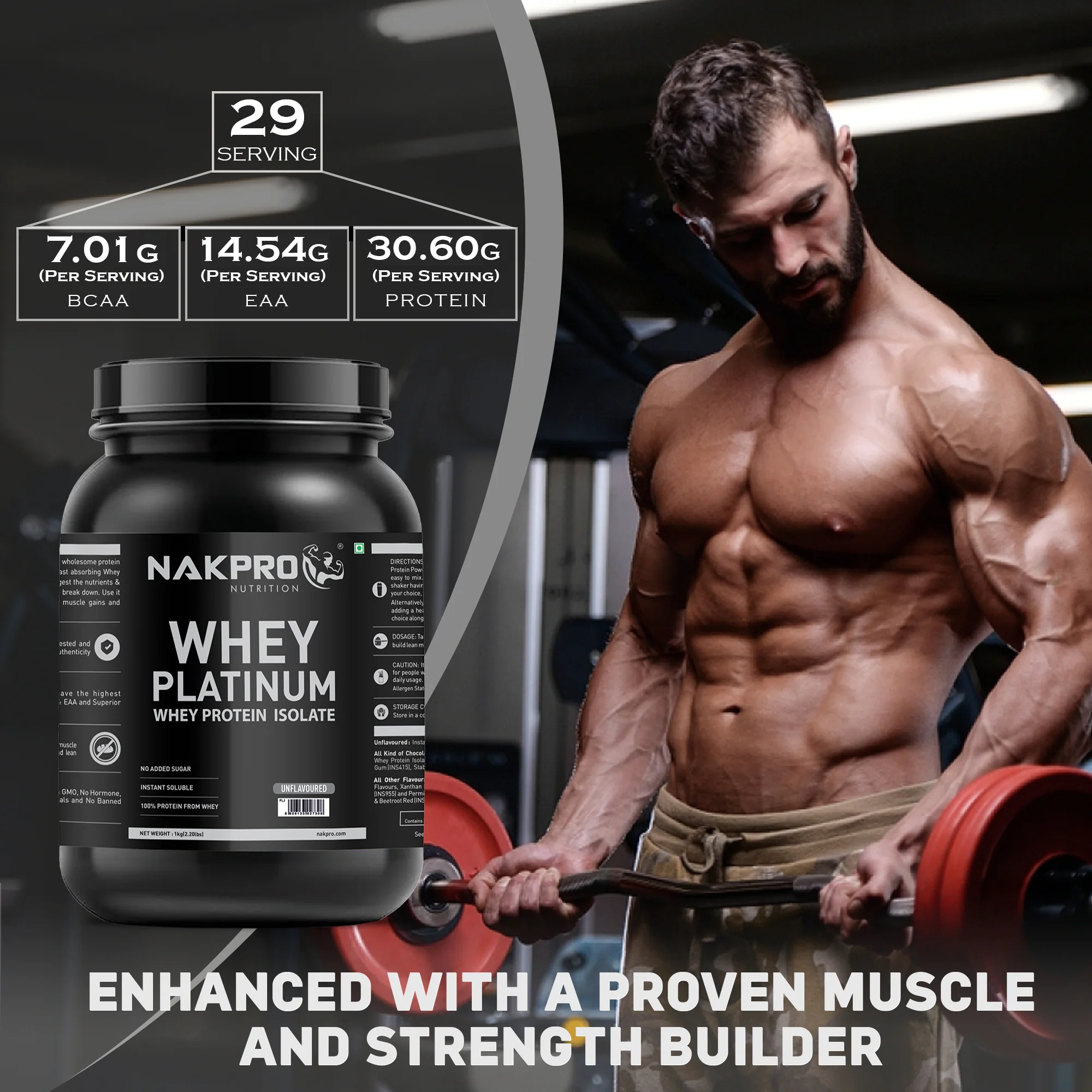 Nakpro Platinum Raw Whey Protein Isolate | 90g Protein | Clean Unflavored Whey Protein | Trustified Certified - Image 40